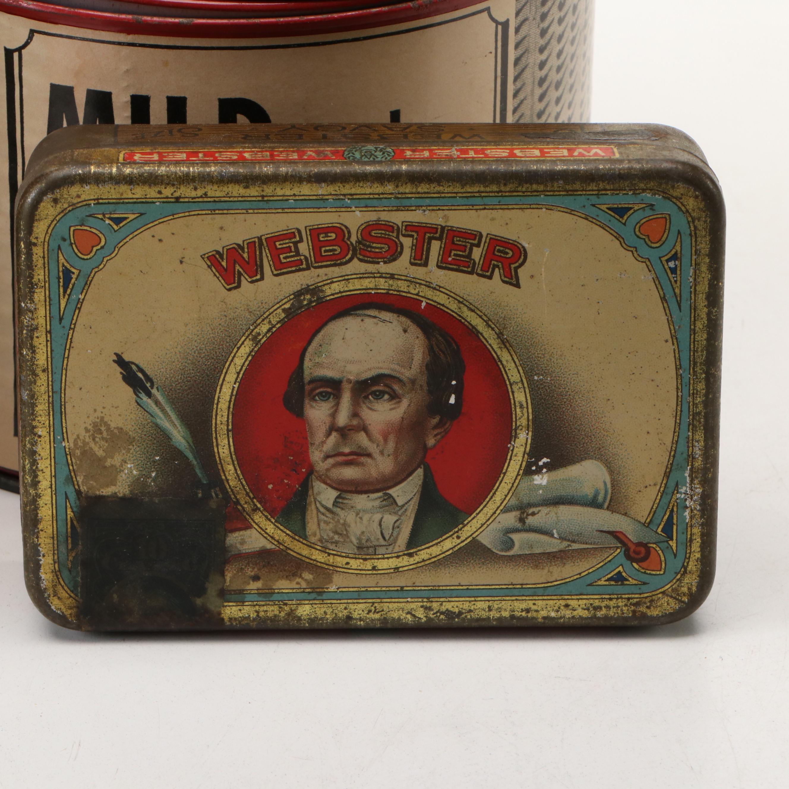 Tobacco and Cigarette Tins by Camel, Bugler, Dutch Masters & More