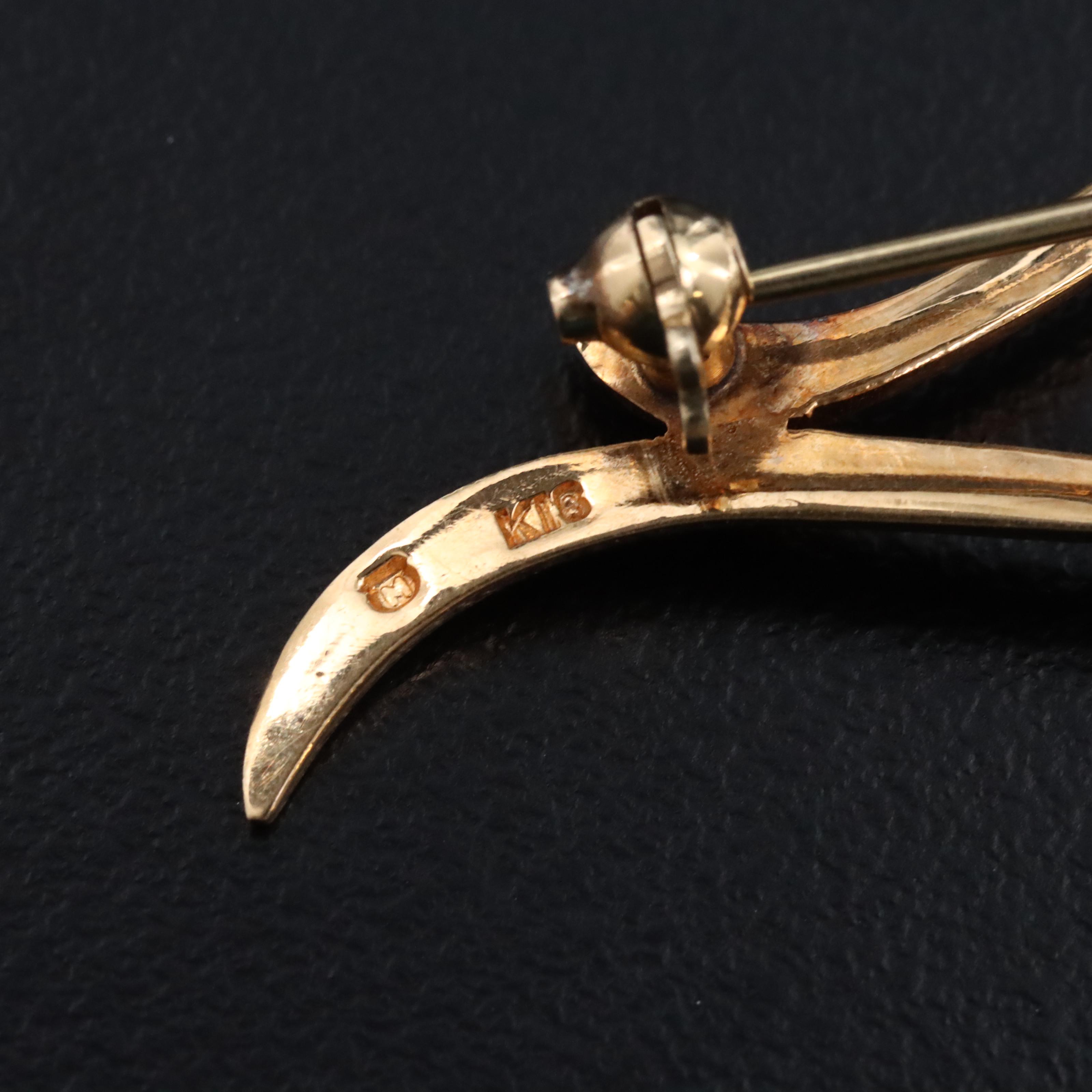 Mikimoto 18K Pearl Pod Brooch