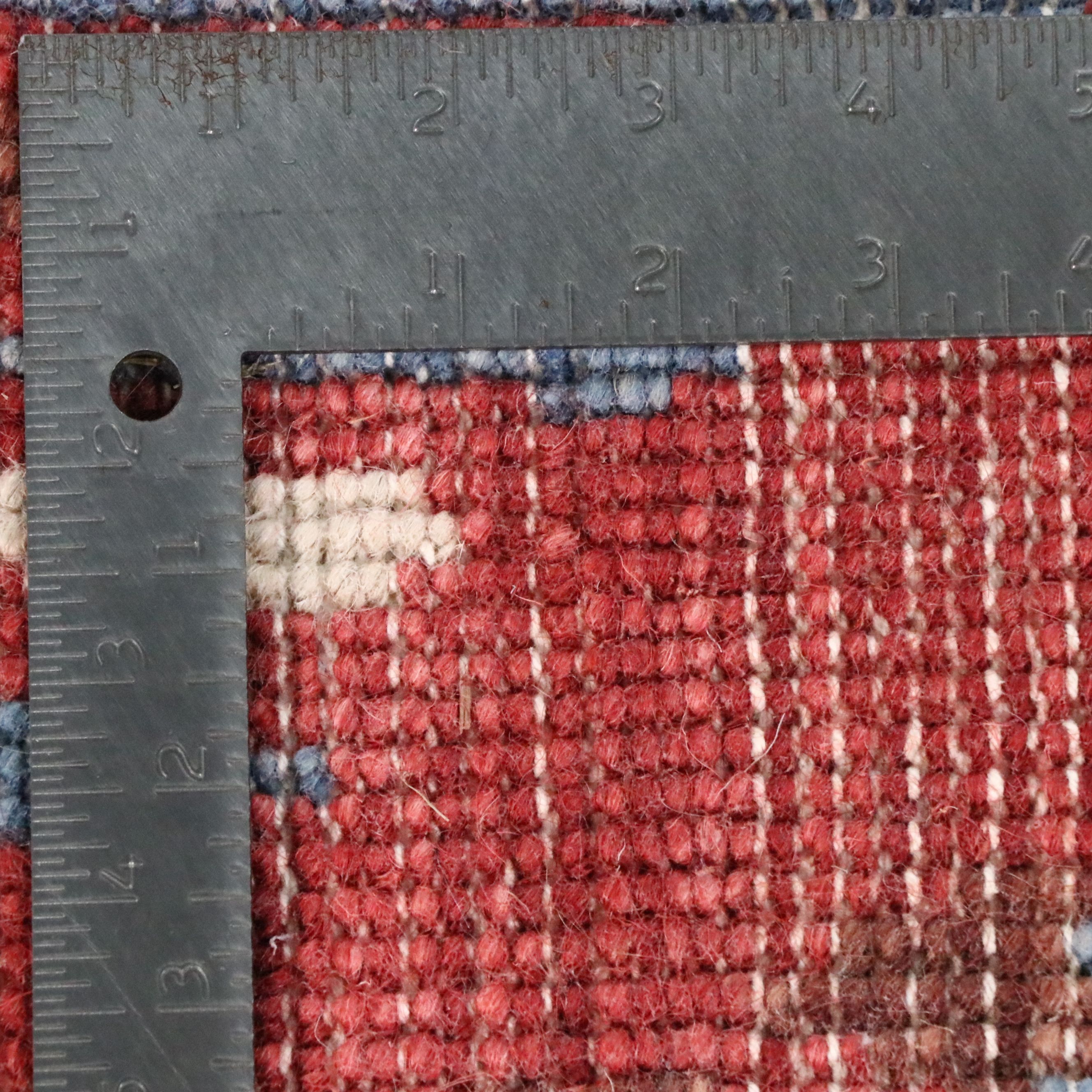 5' x 8' Hand-Knotted Contemporary Ikat Pattern Area Rug