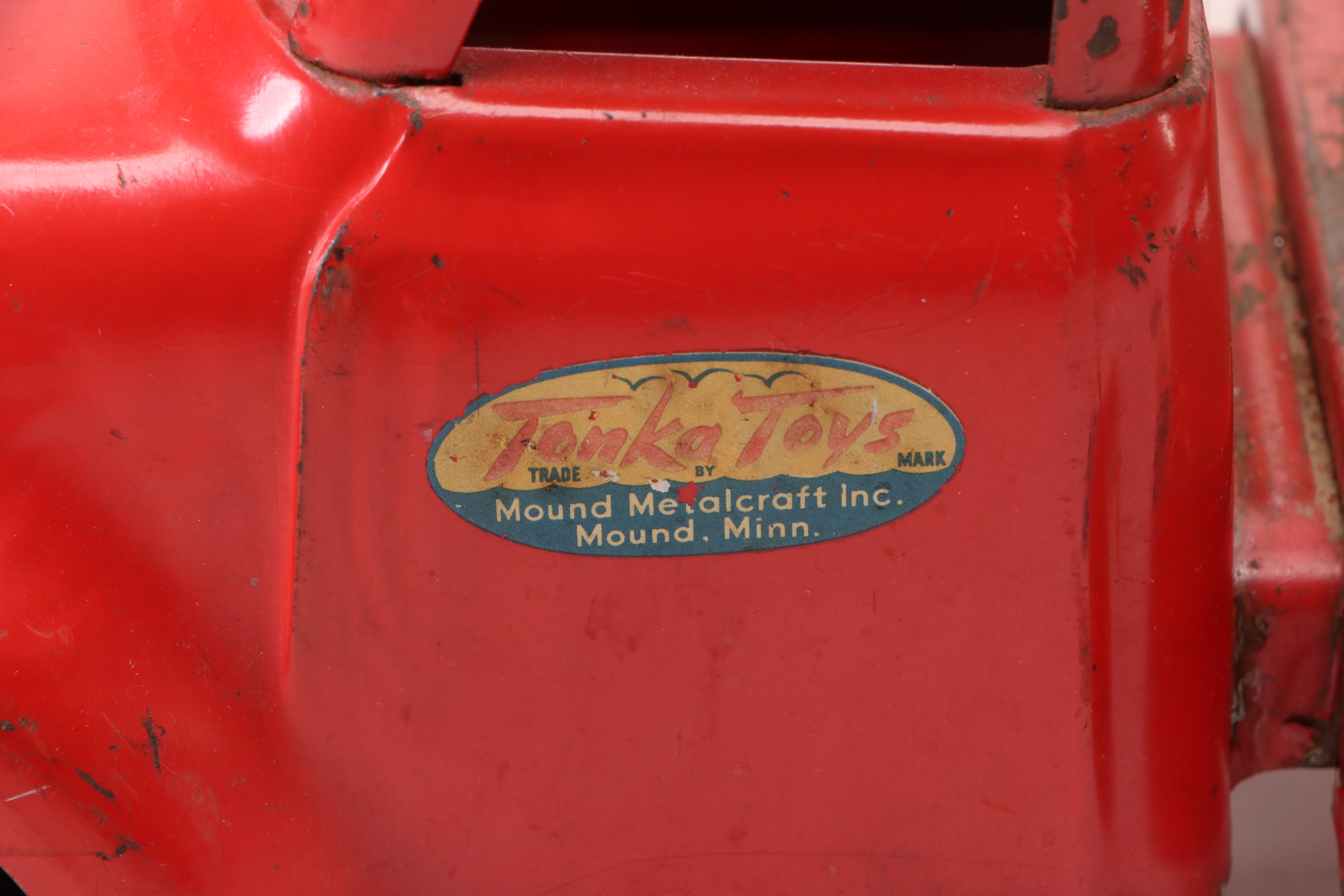 Structo and  Tonka Diecast Metal Truck Toys, Mid-20th Century