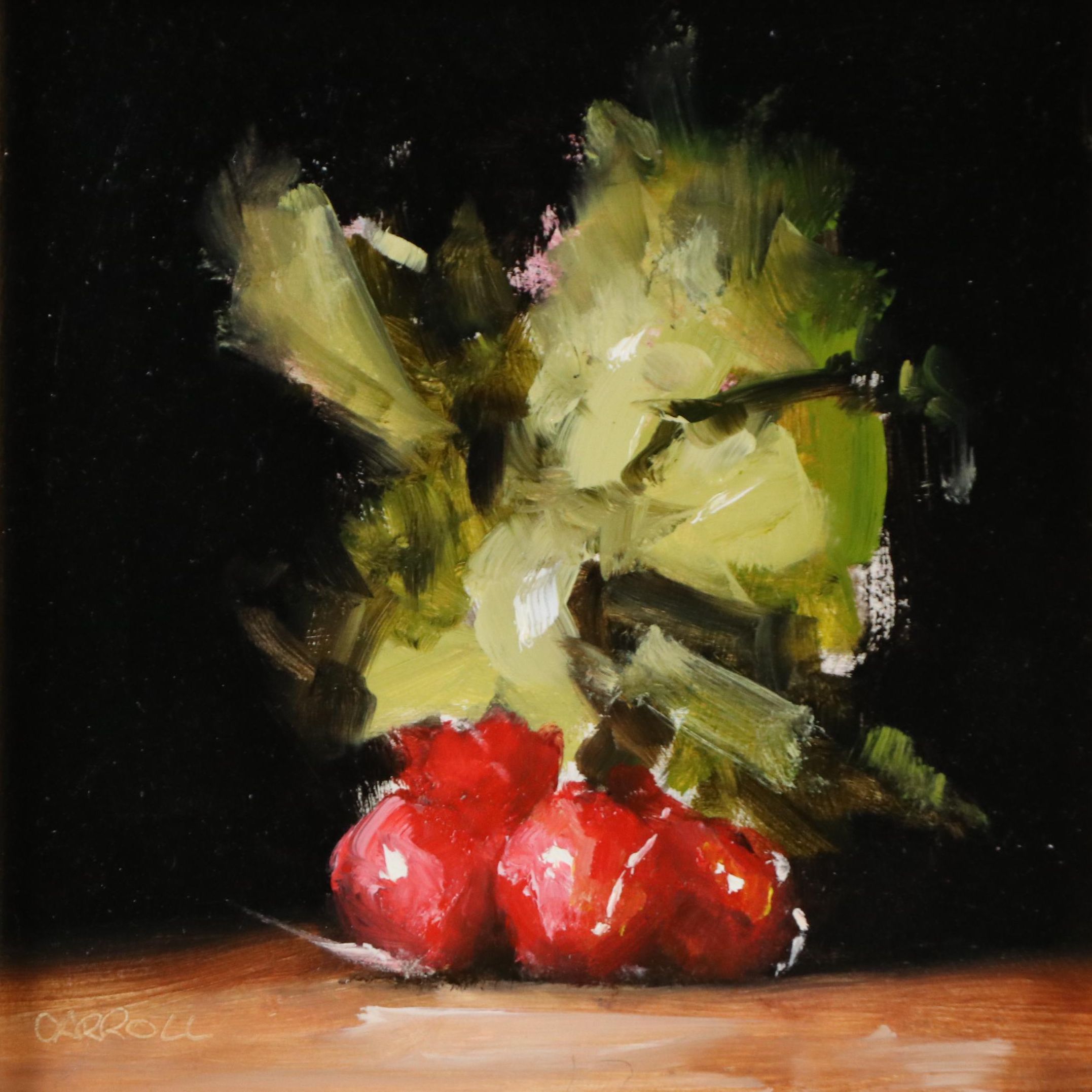 Carroll Still Life Oil Painting of "Ravishing Radish," 2019