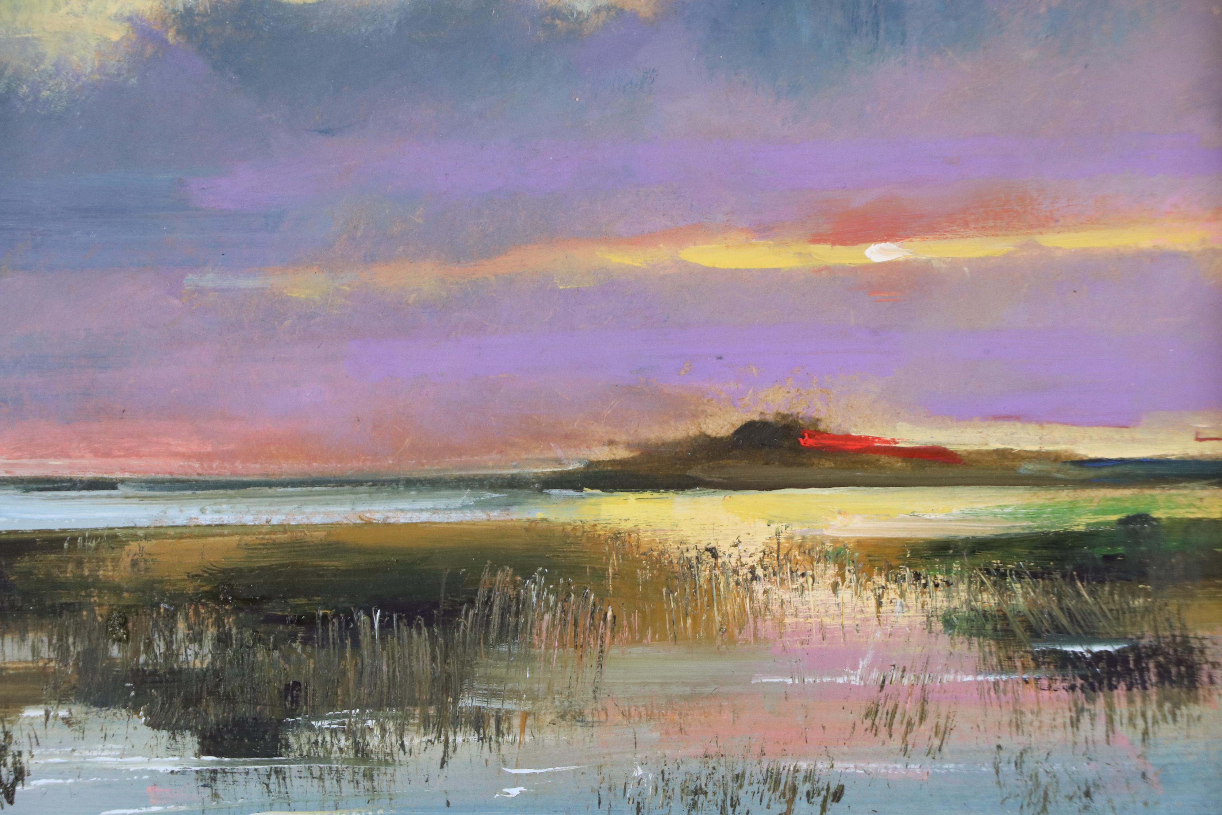 Natalia Demenko Sunset Landscape Oil Painting, 21st Century