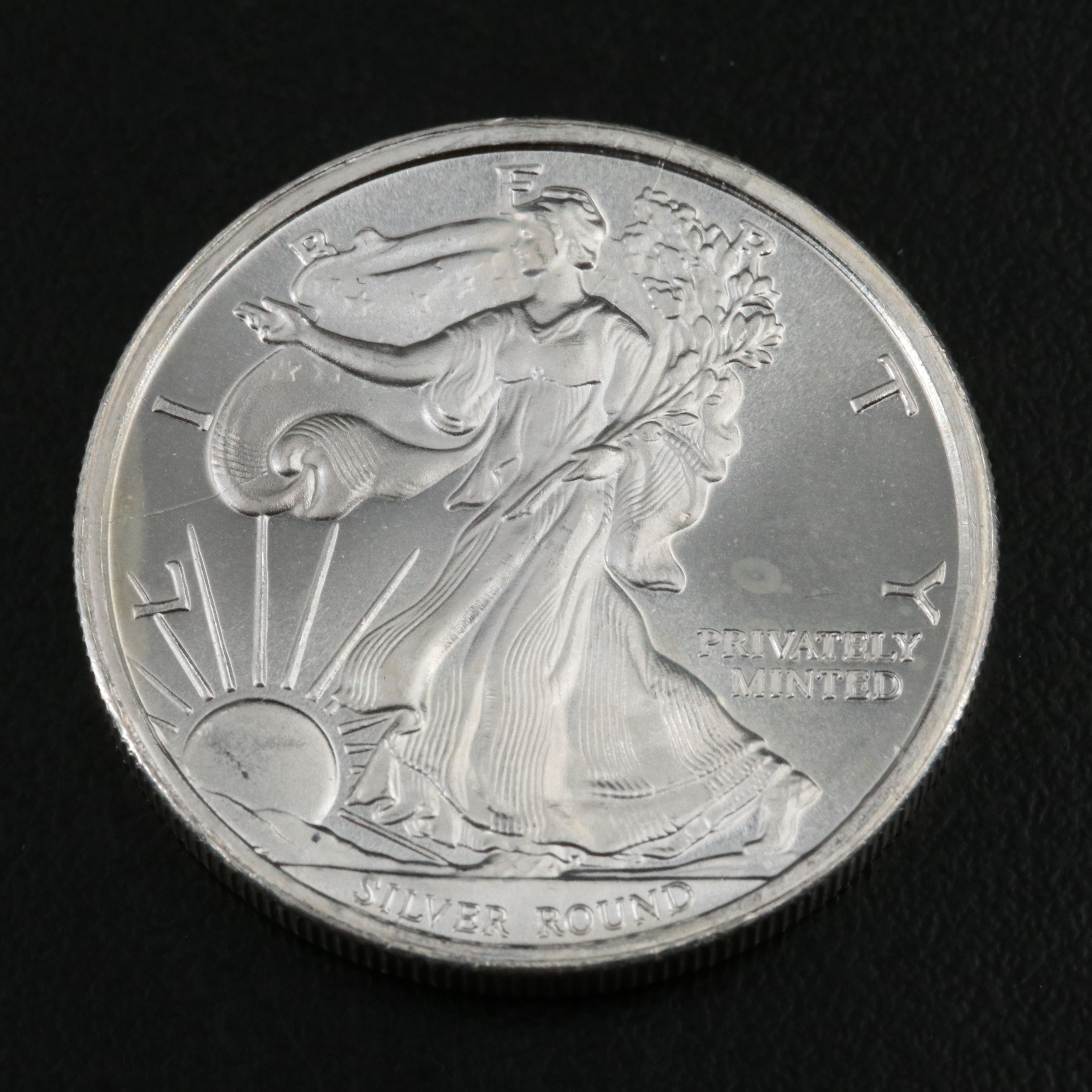 Eight Walking Liberty 1/2 Troy Ounce Silver Bullion Rounds