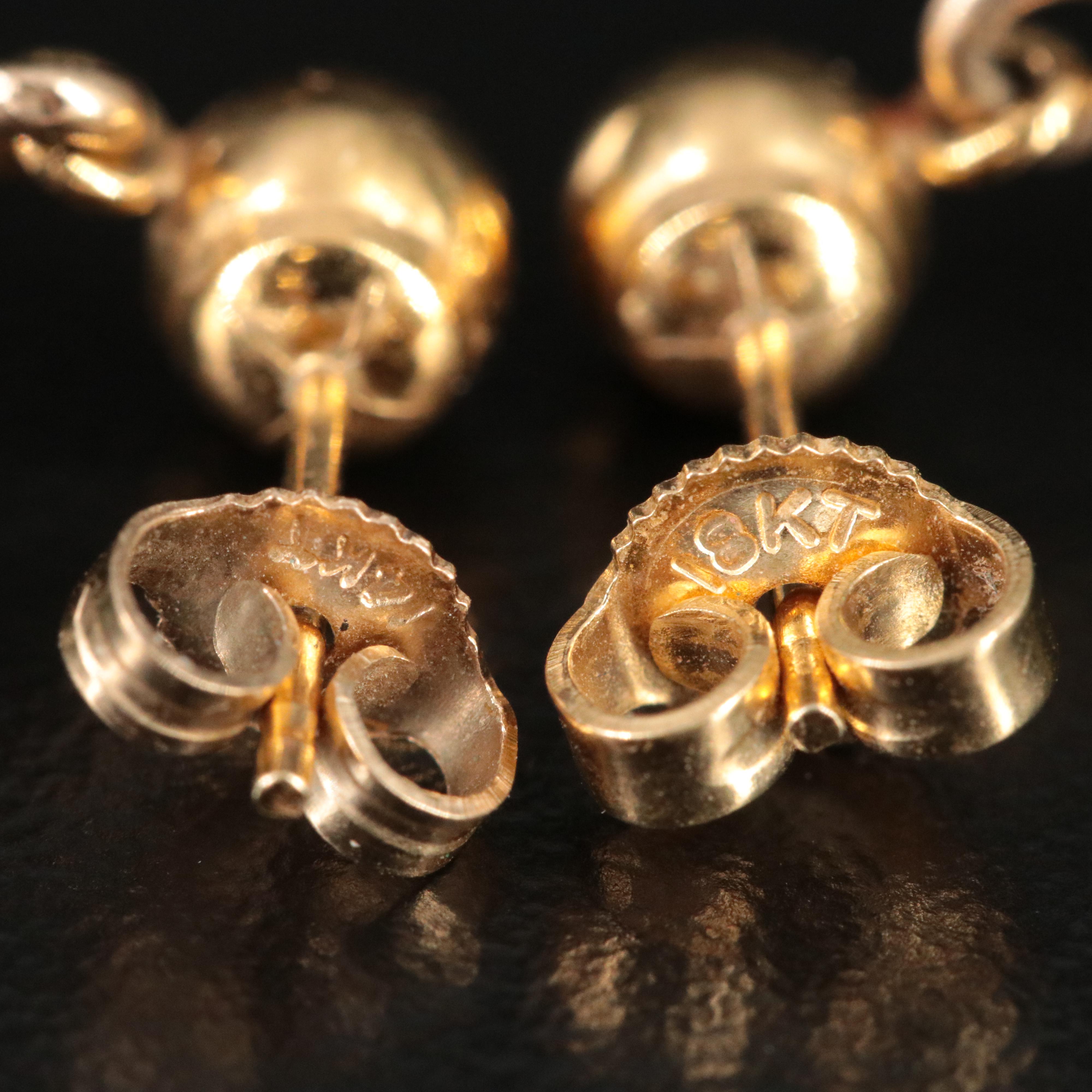 Nephrite Necklace and Earrings Set Including 10K Accent Beads