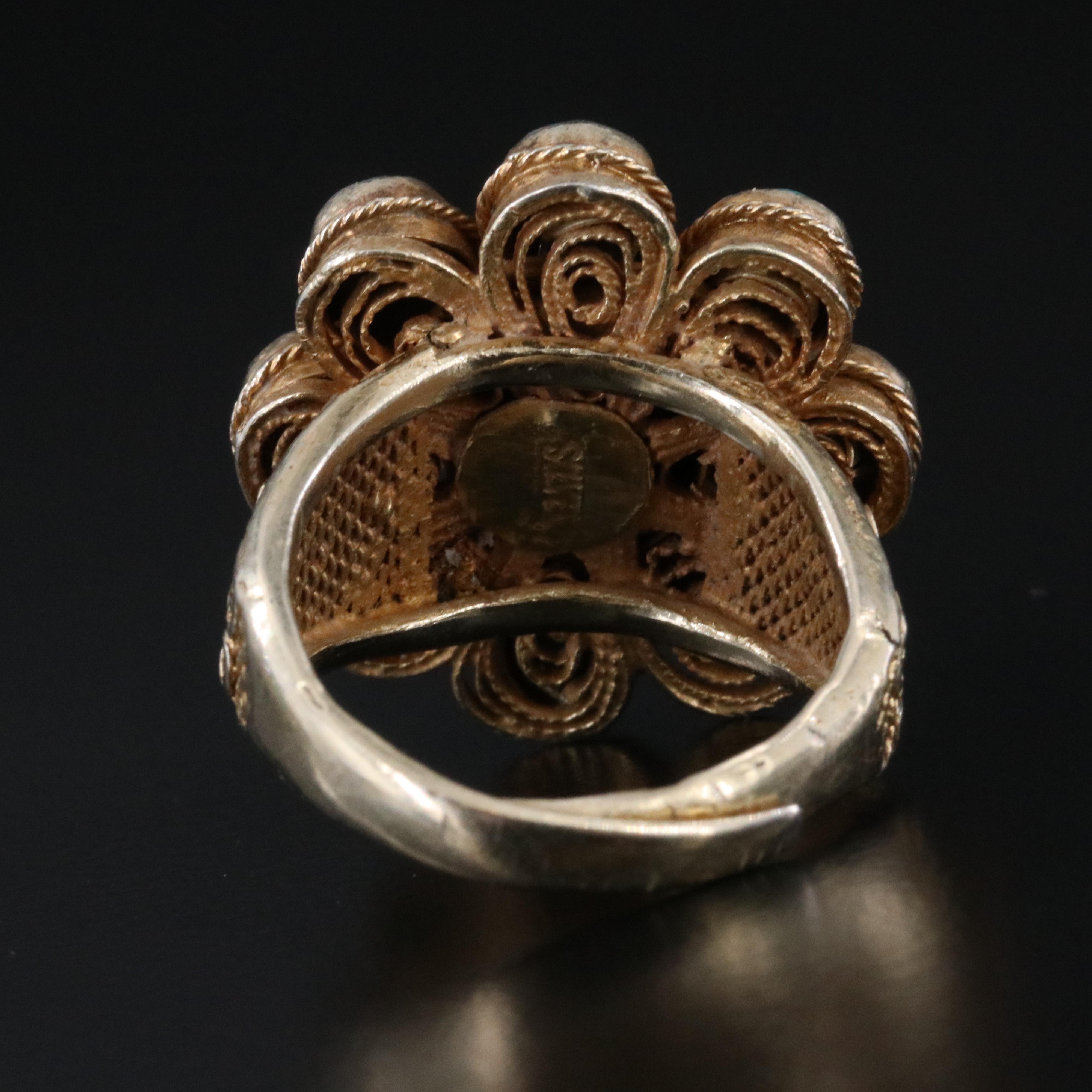 Chinese Export Sterling Turquoise and Enamel Jewelry Collection