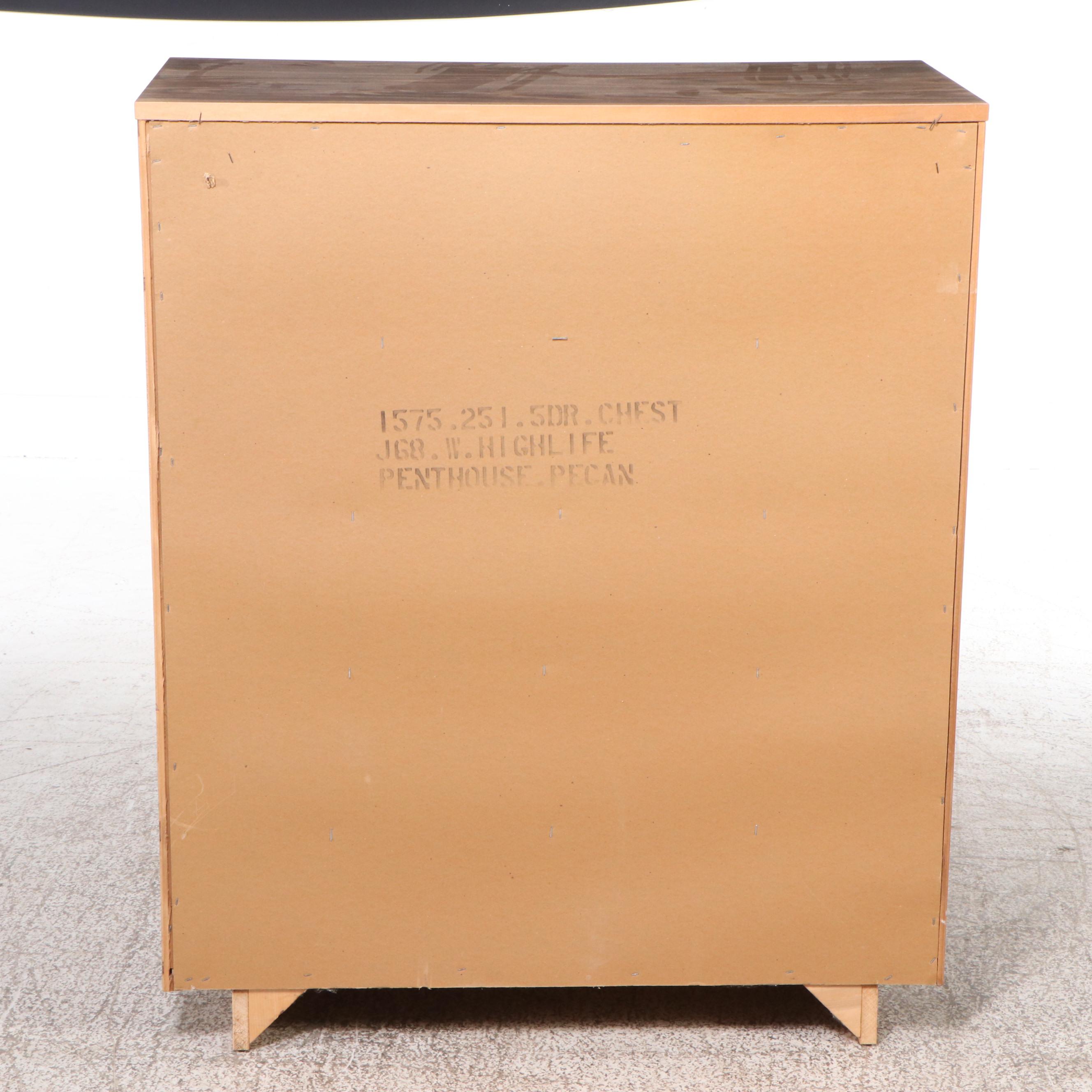 Pair of Bassett "Penthouse Pecan" Chests of Drawers