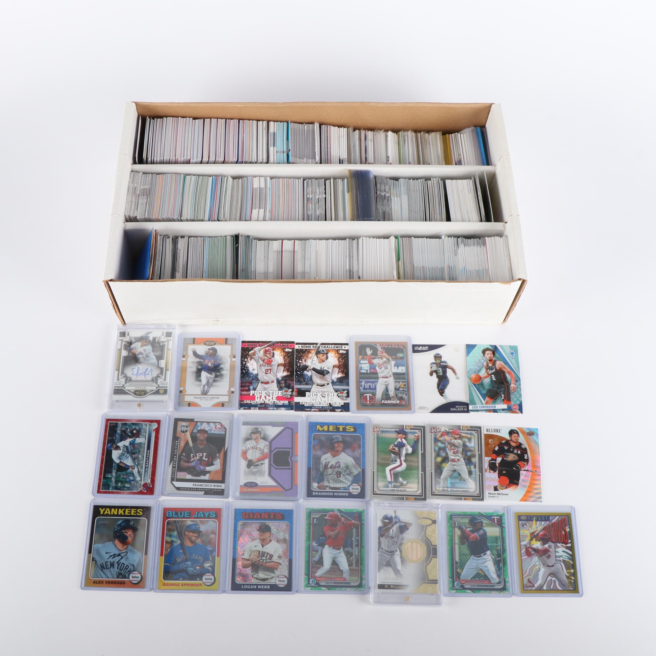 Bowman Chrome with Other Sports Cards Featuring  Aaron Judge, Mike Trout, & More