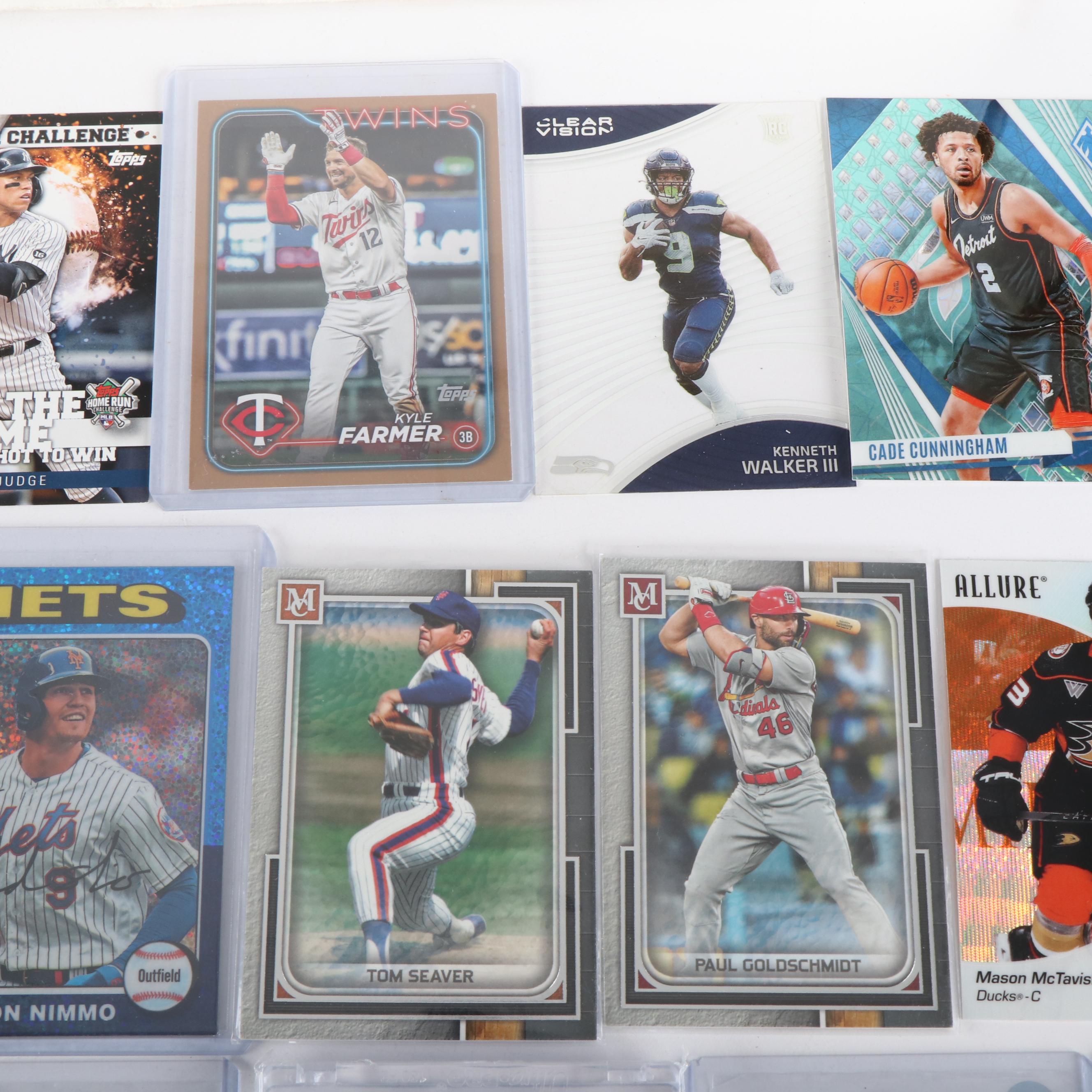 Bowman Chrome with Other Sports Cards Featuring  Aaron Judge, Mike Trout, & More