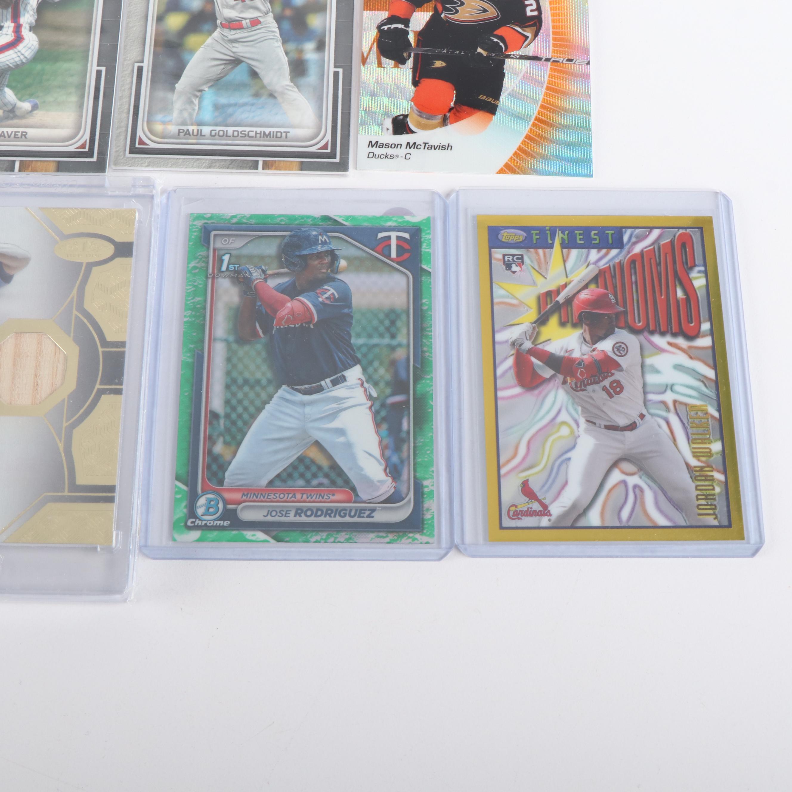 Bowman Chrome with Other Sports Cards Featuring  Aaron Judge, Mike Trout, & More