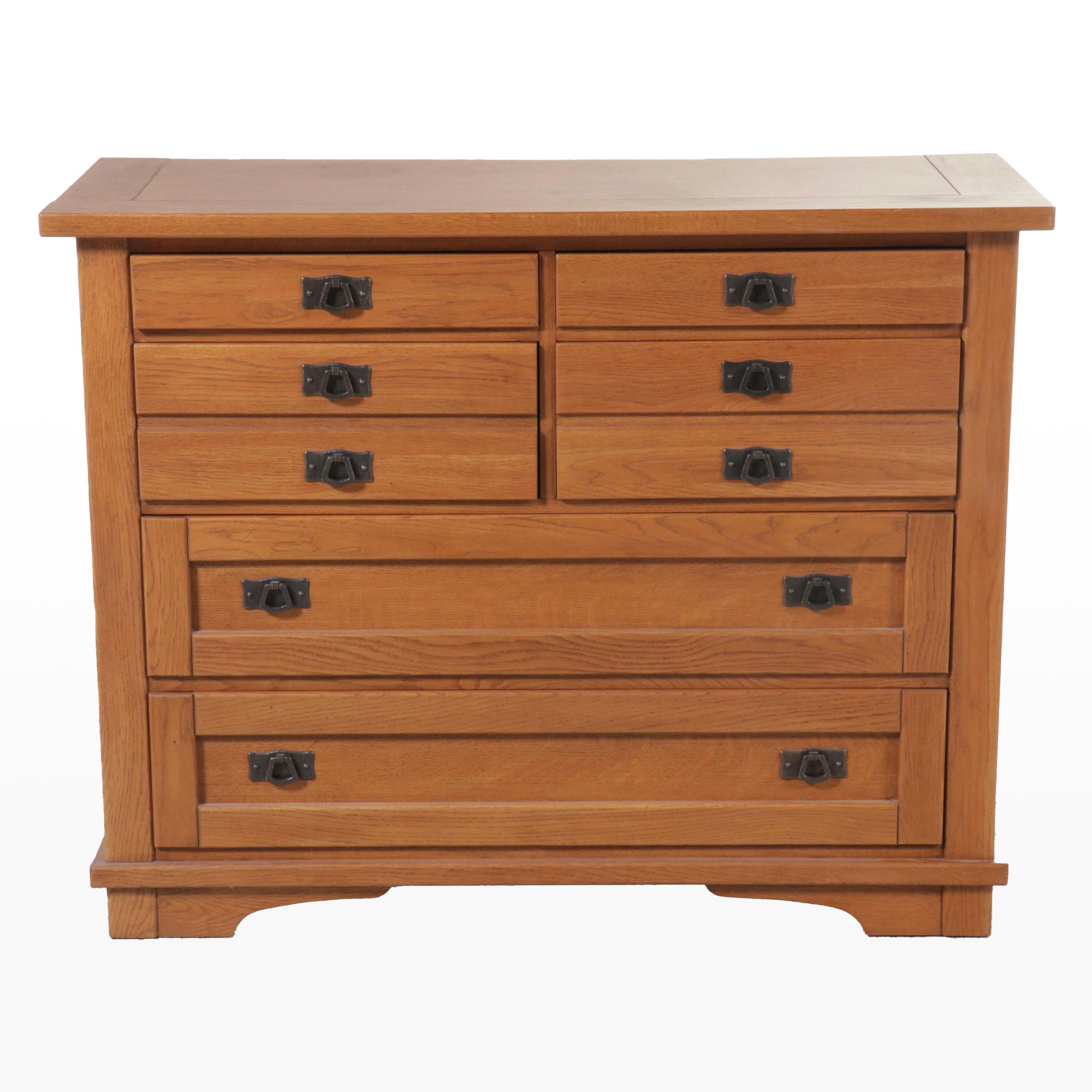Mission Style Oak Chest of Drawers