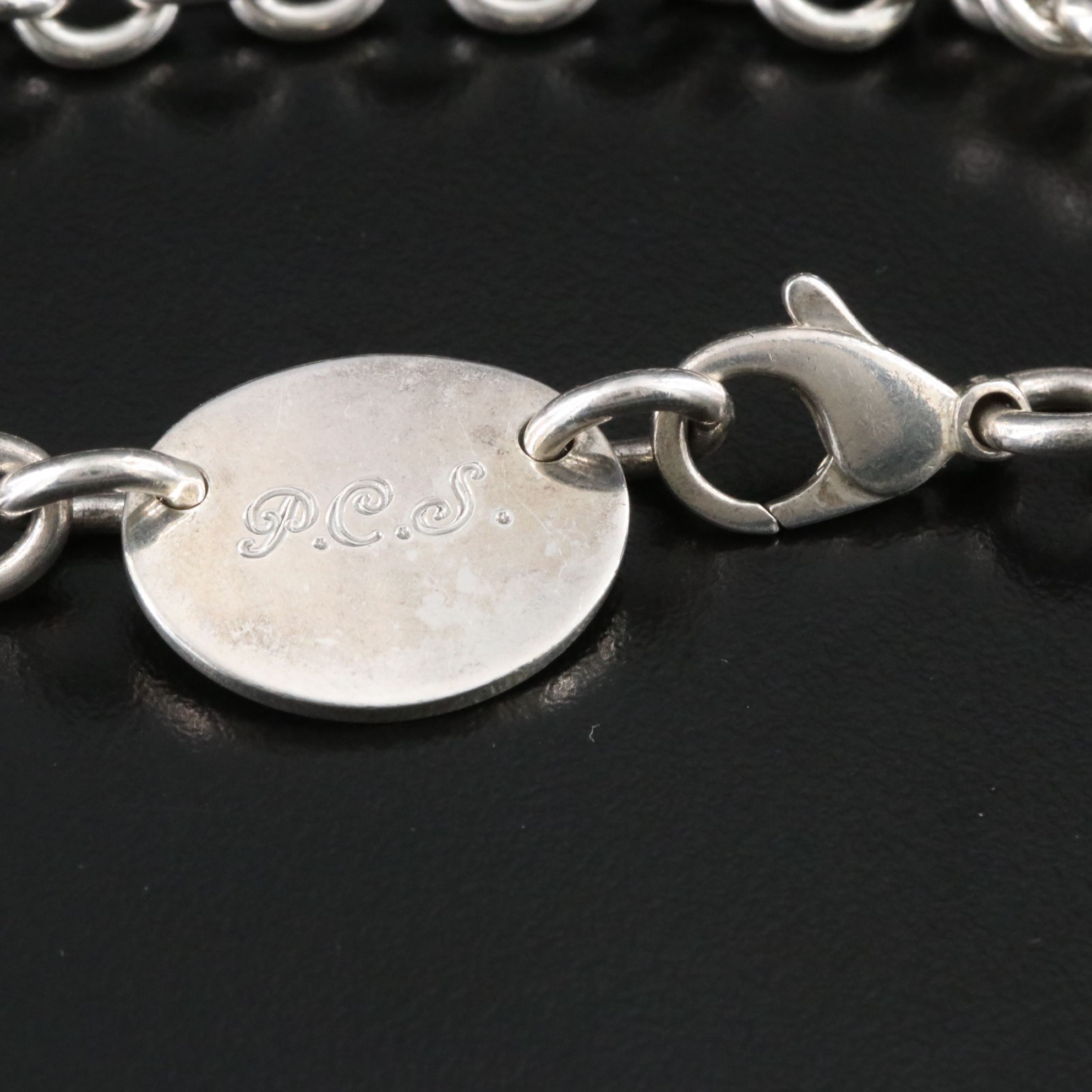Tiffany & Co. Return to Tiffany Sterling Oval Tag Necklace