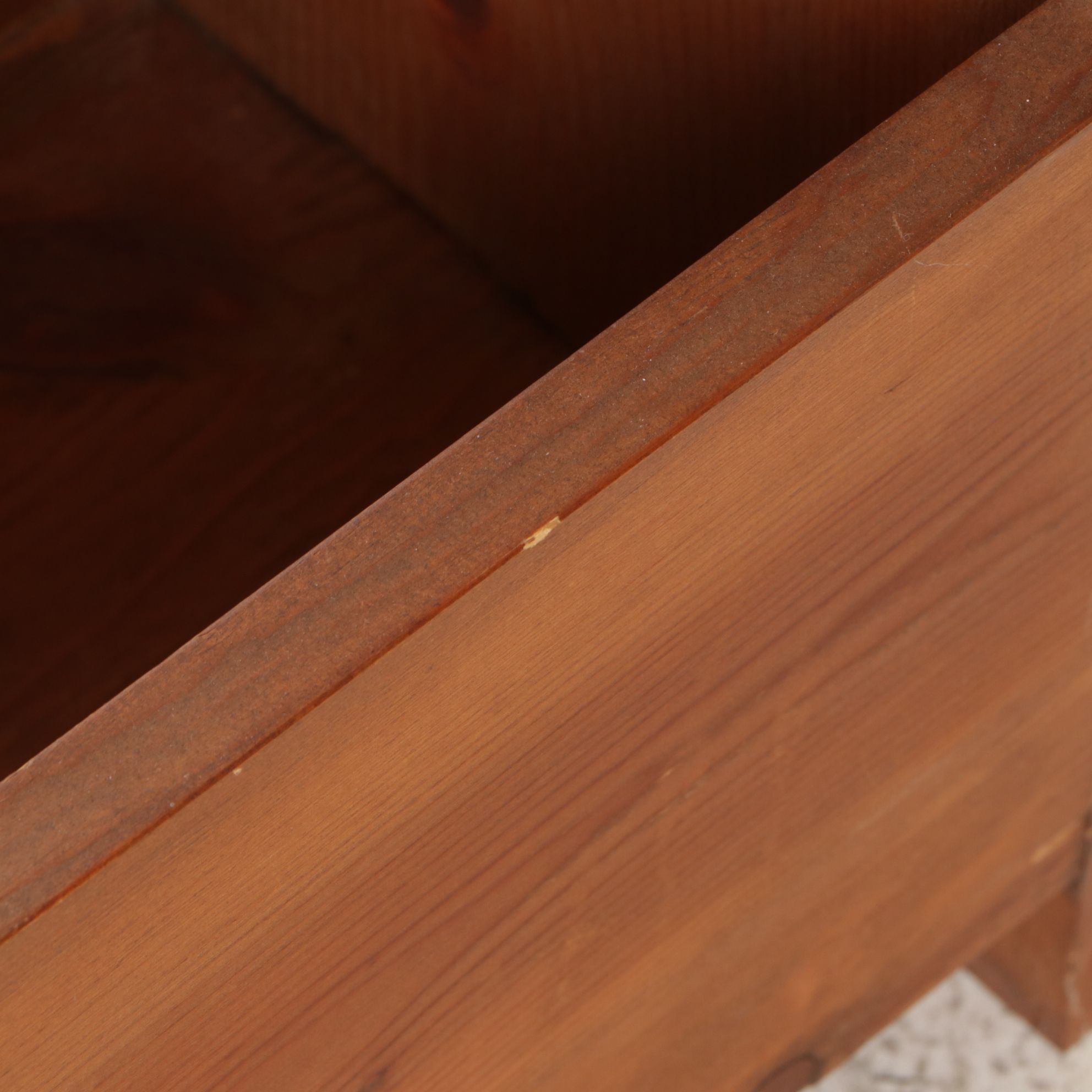 American Primitive Signed Bench-Made Pine Magazine Rack, Late 20th Century