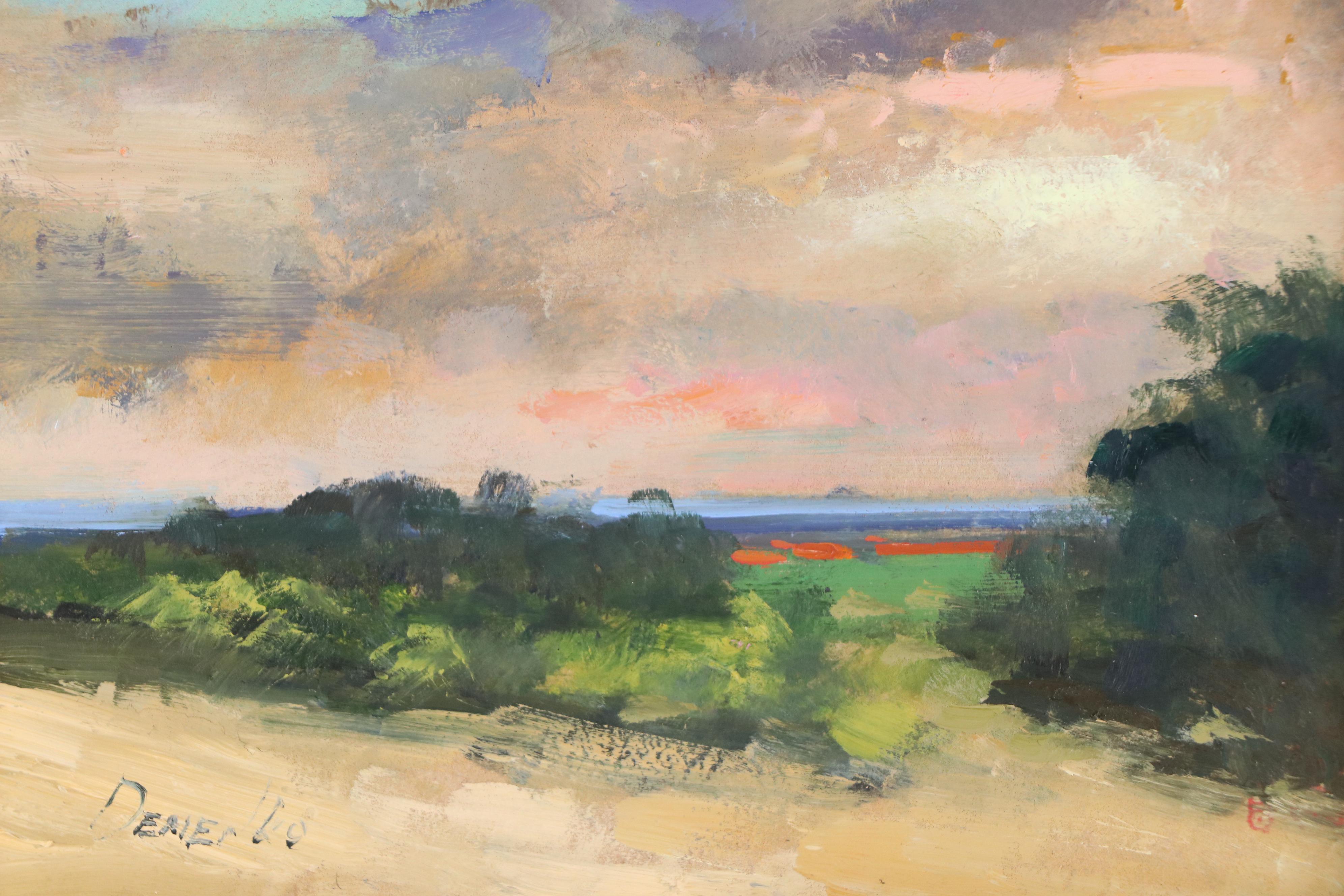 Natalia Demenko Sunset Landscape Oil Painting, 21st Century