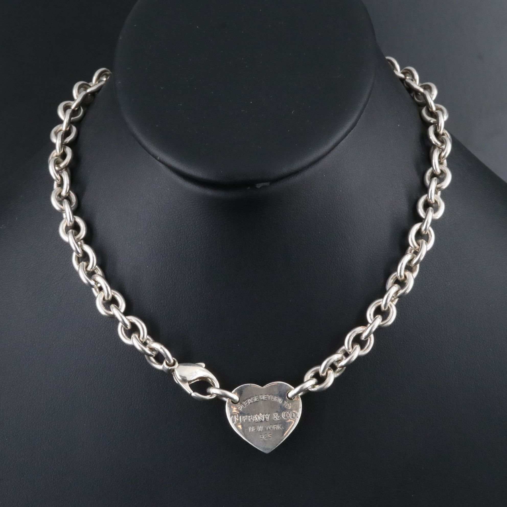 Tiffany & Co. Return to Tiffany Sterling Heart Necklace