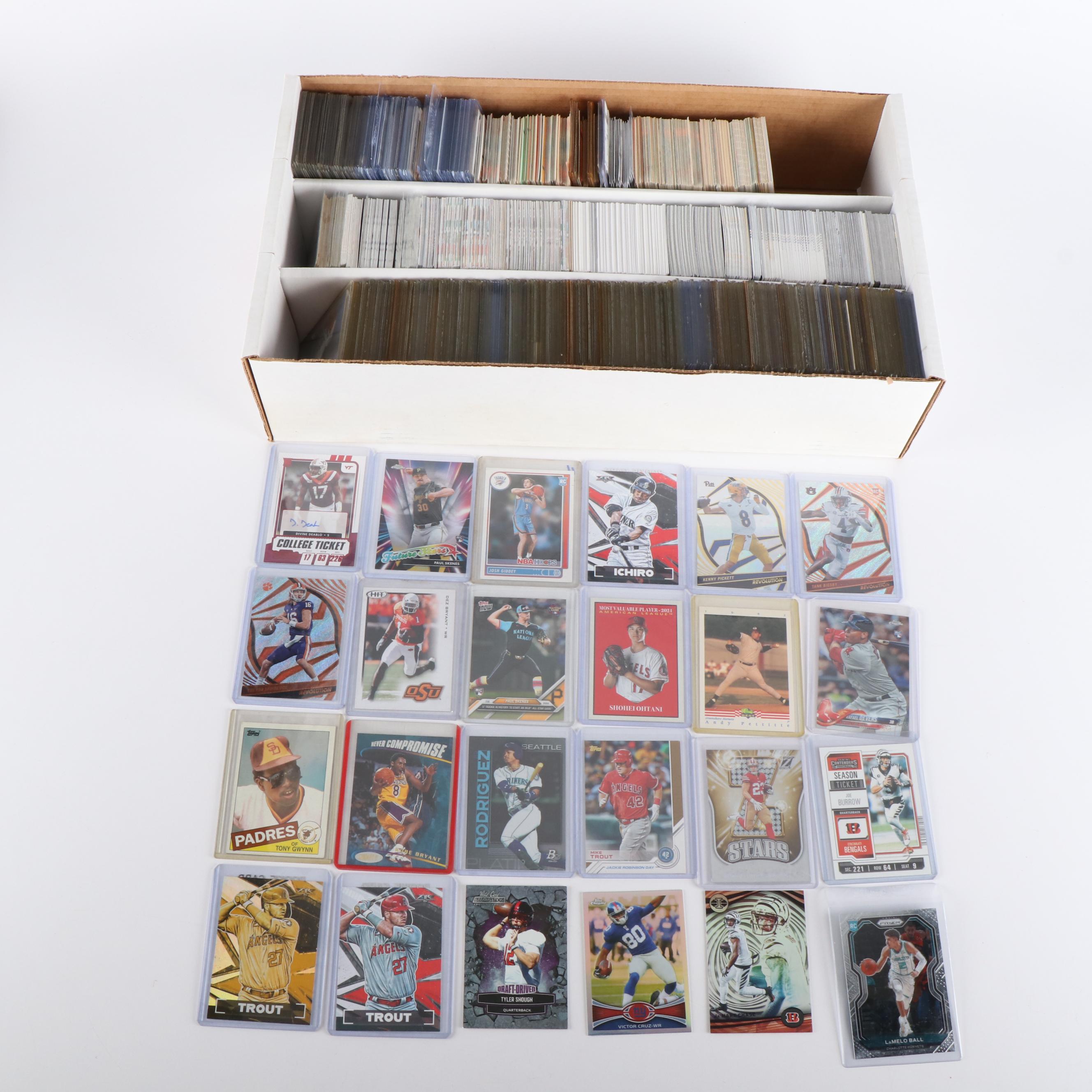 Topps with Other Sports Cards Featuring Kobe Bryant, Shohei Ohtani, and More