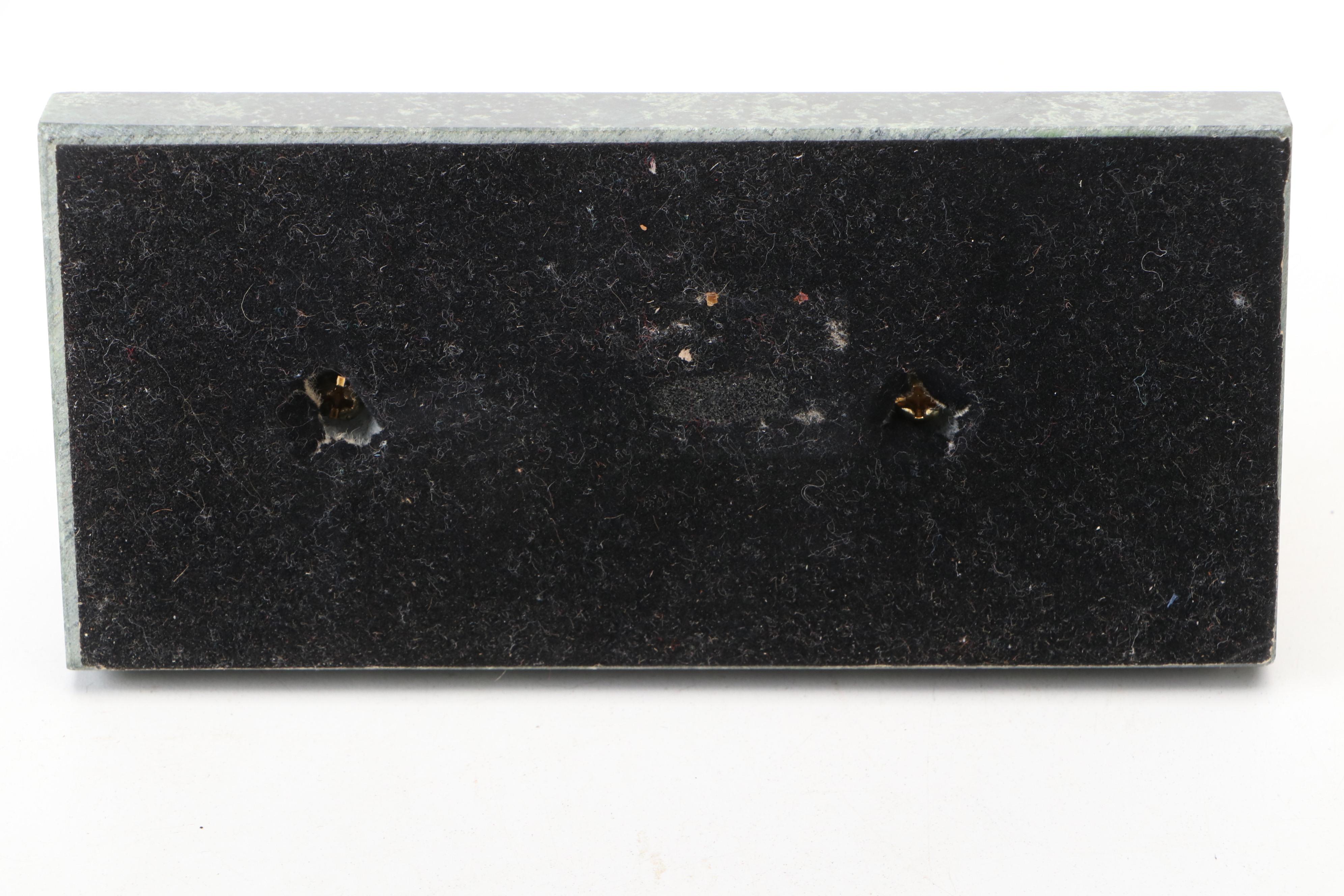 Waterman Paris Ballpoint Pen with Brass on Marble Dolphin Pen Holder