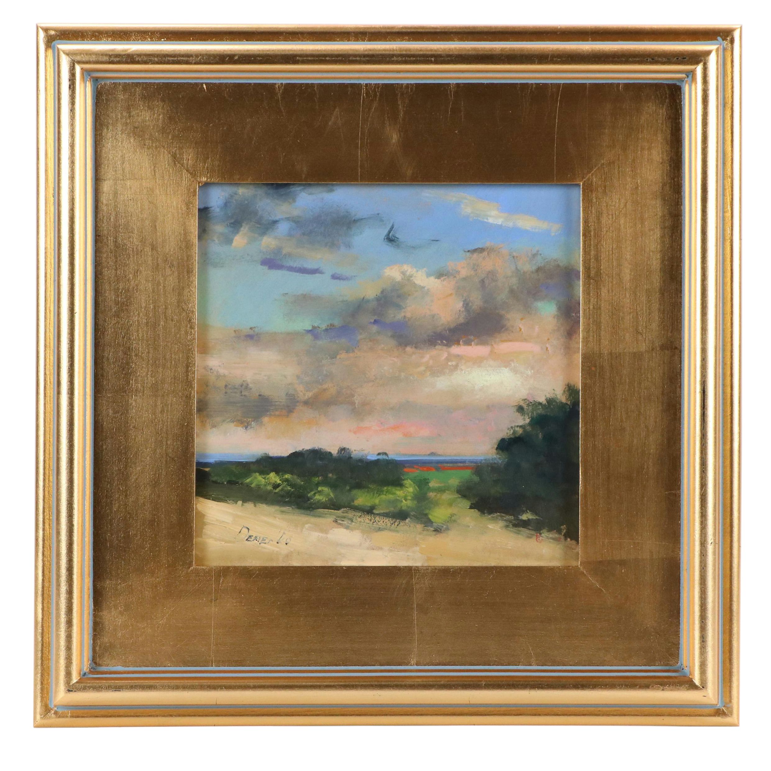 Natalia Demenko Sunset Landscape Oil Painting, 21st Century