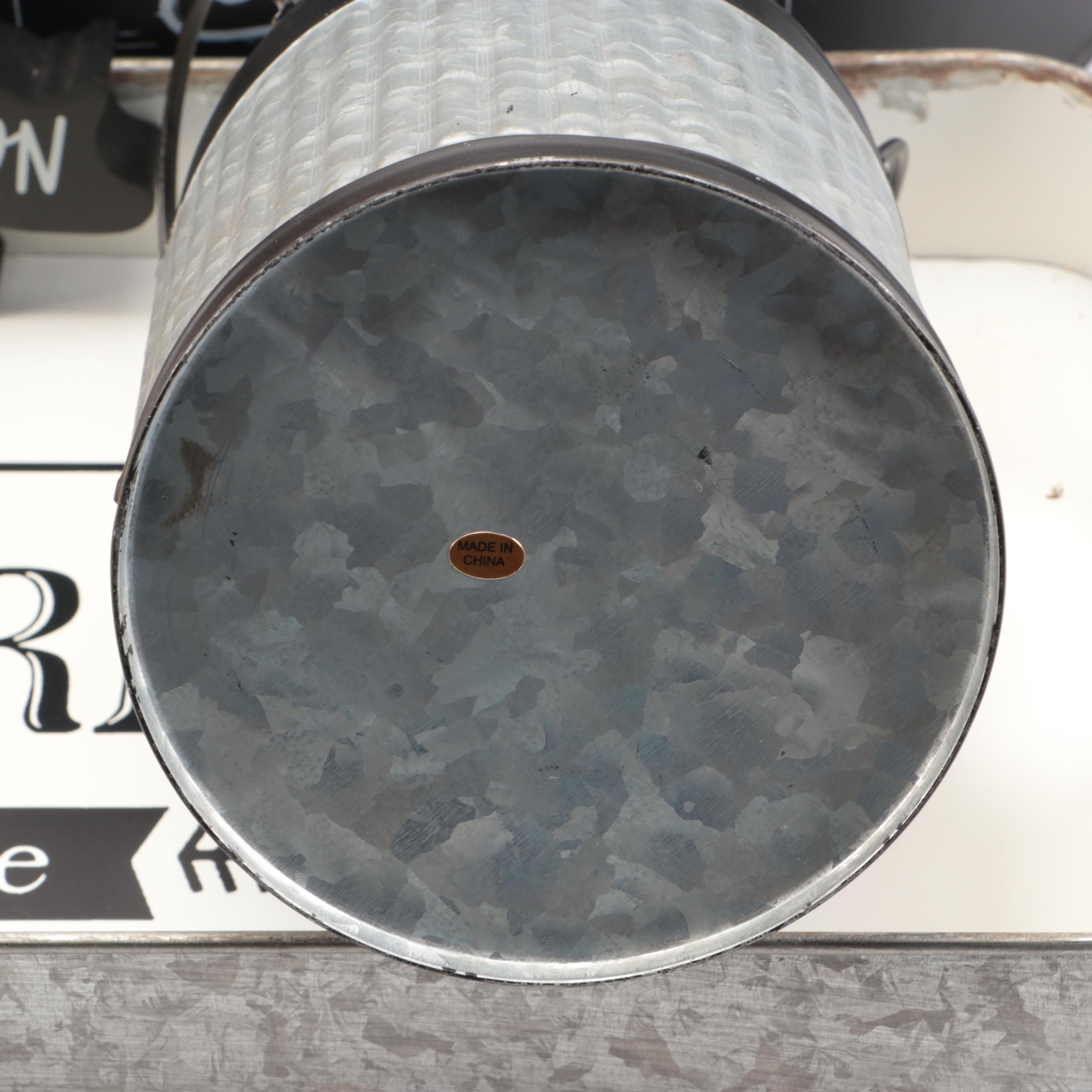 Pottery Barn "Vintage Vine" Tray with Other Farmhouse Themed Decor