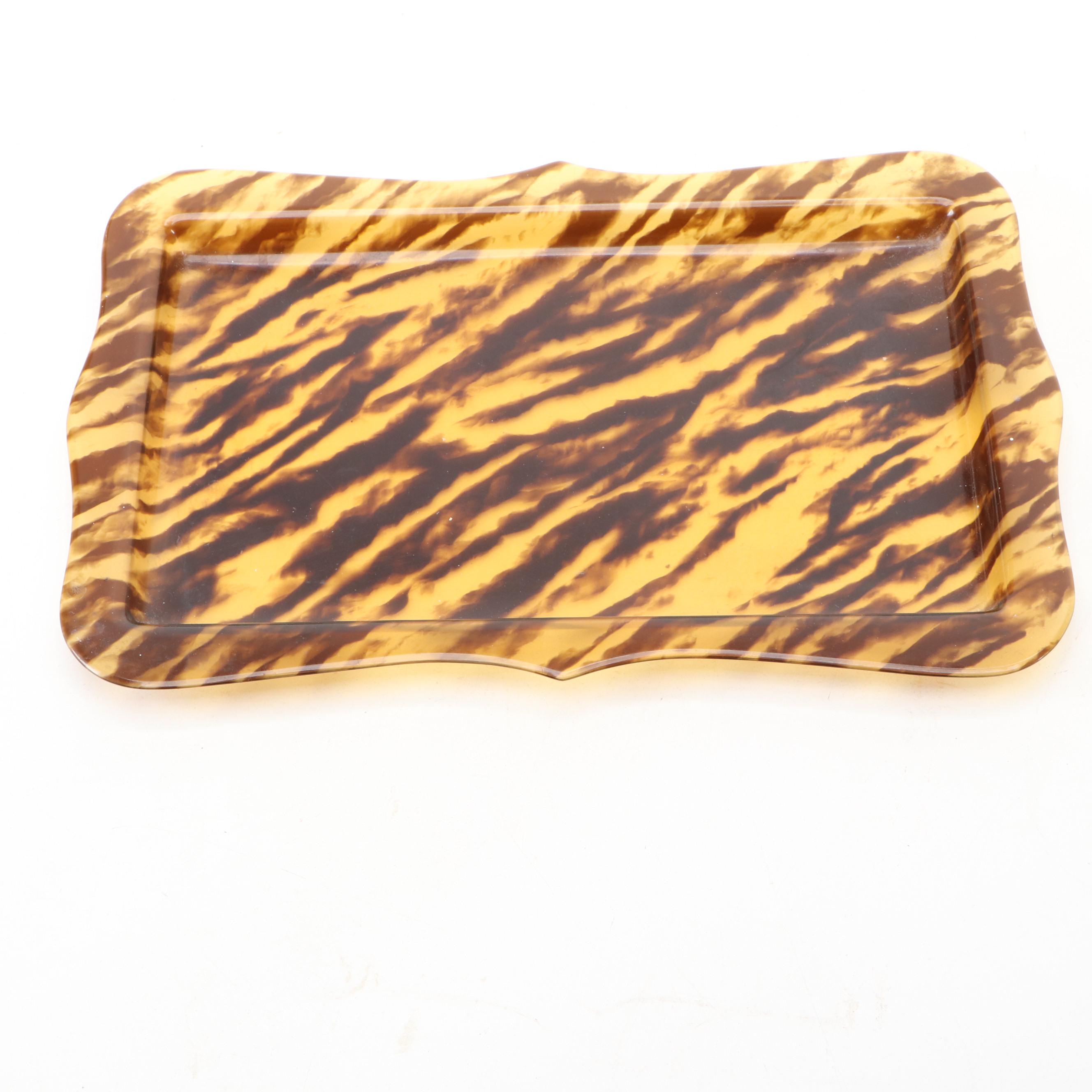 Tortoise Shell Celluloid Vanity Set with Manicure Tools, Early/Mid 20th C.