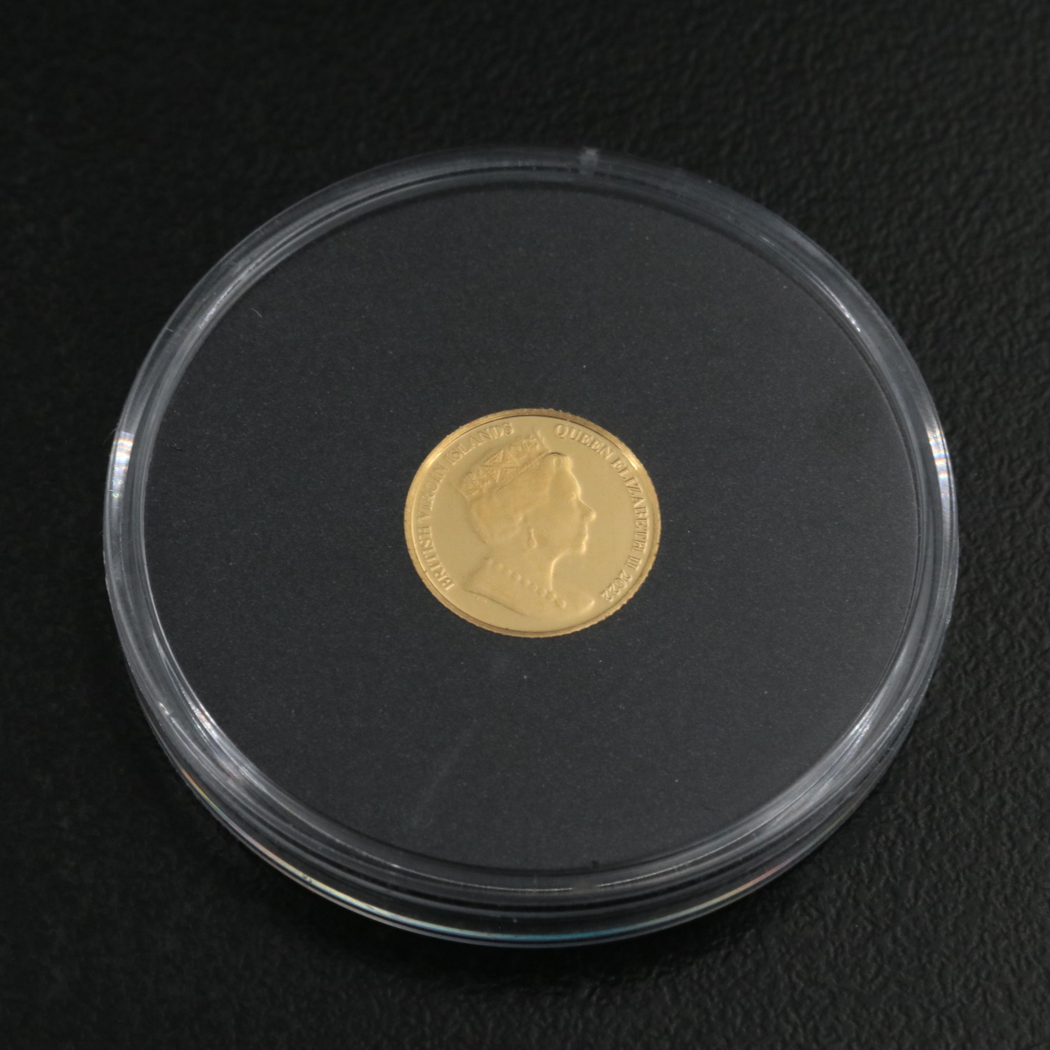 2022 British Virgin Islands $4 Half Gram Gold Proof Coin