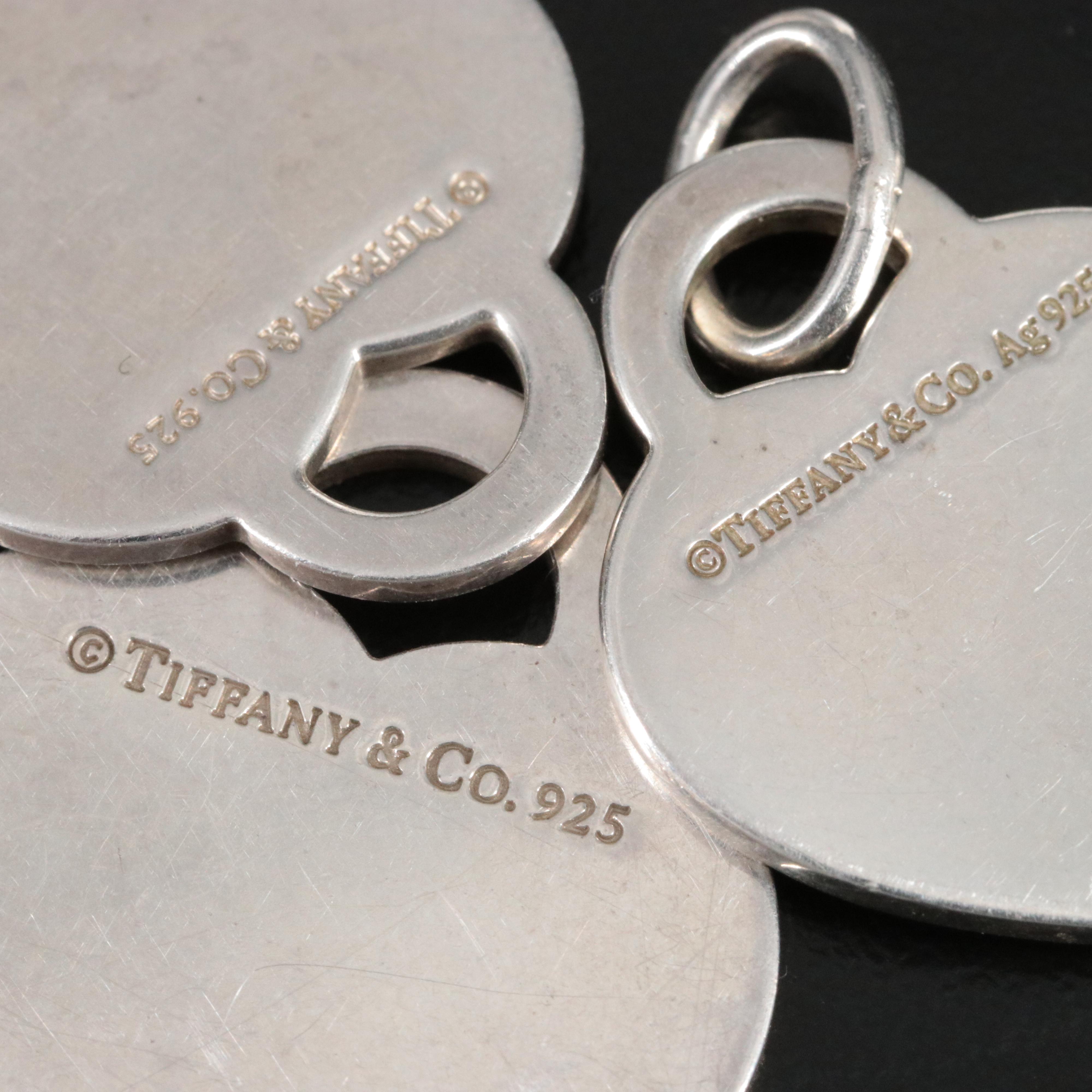 Tiffany & Co. Sterling Heart Charms Set of Three