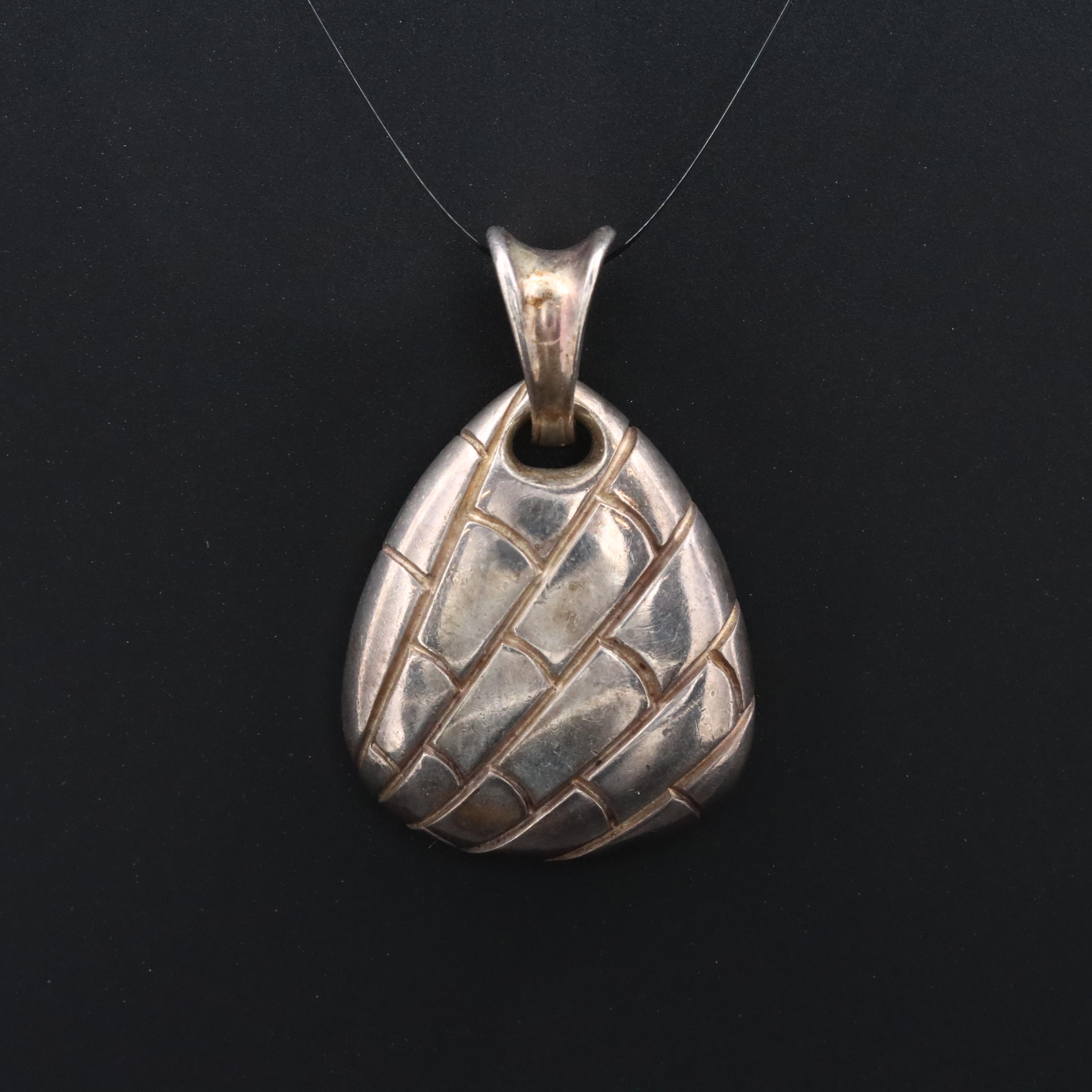 Tiffany & Co. Sterling Crocodile Pendant Vintage