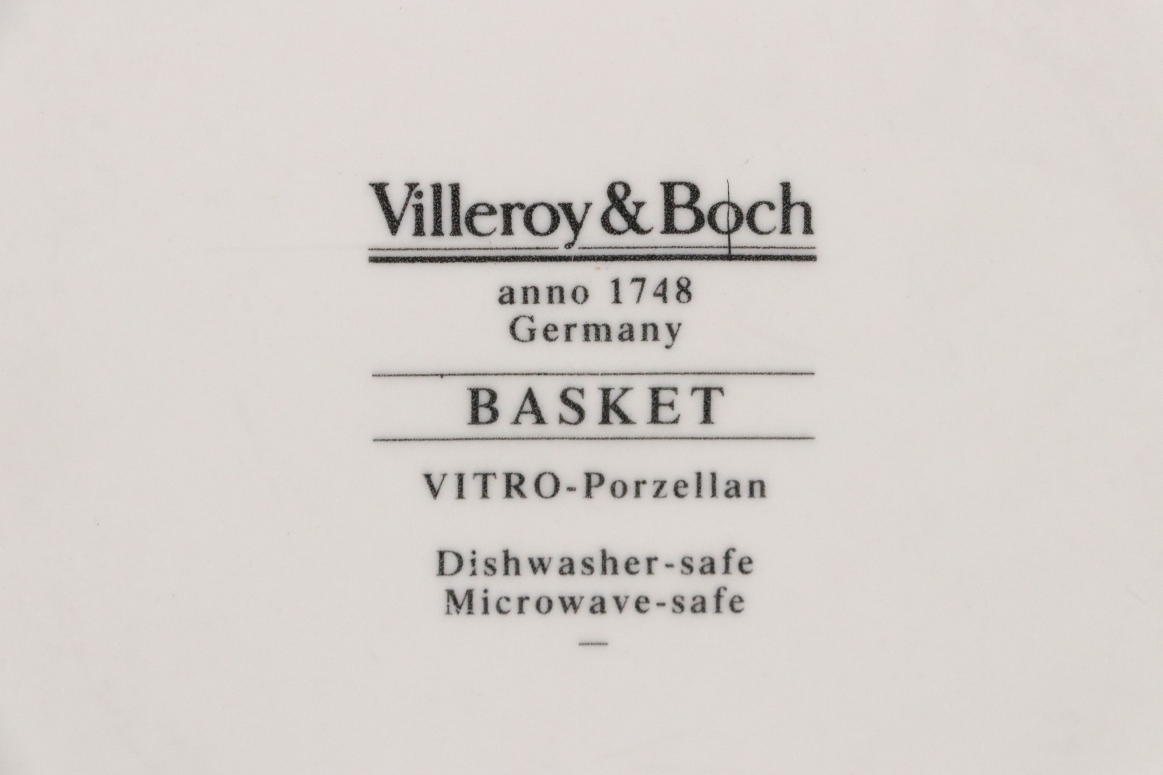 Vintage Villeroy & Boch "Botanica" and "Basket" Porcelain Tableware
