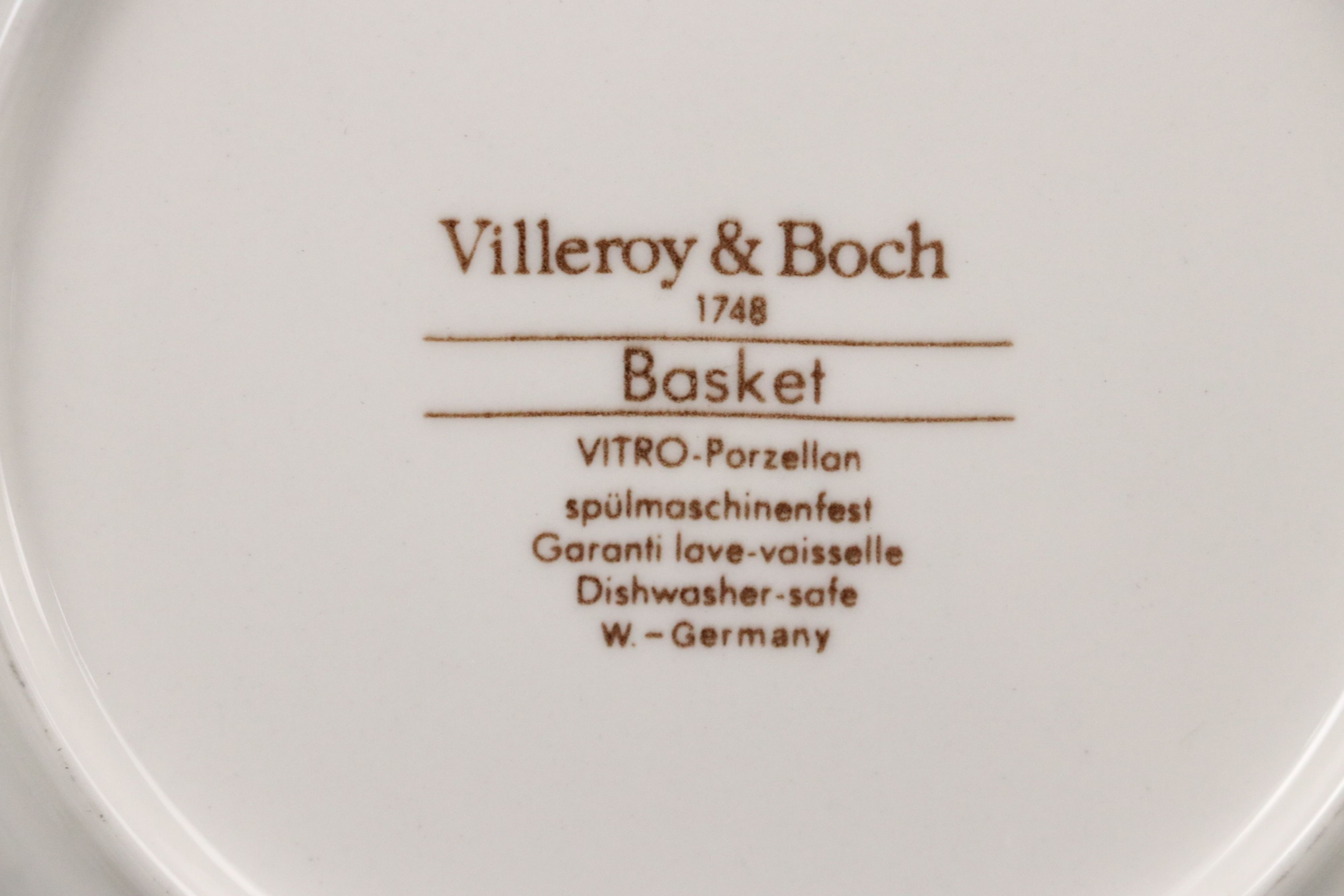 Vintage Villeroy & Boch "Botanica" and "Basket" Porcelain Tableware