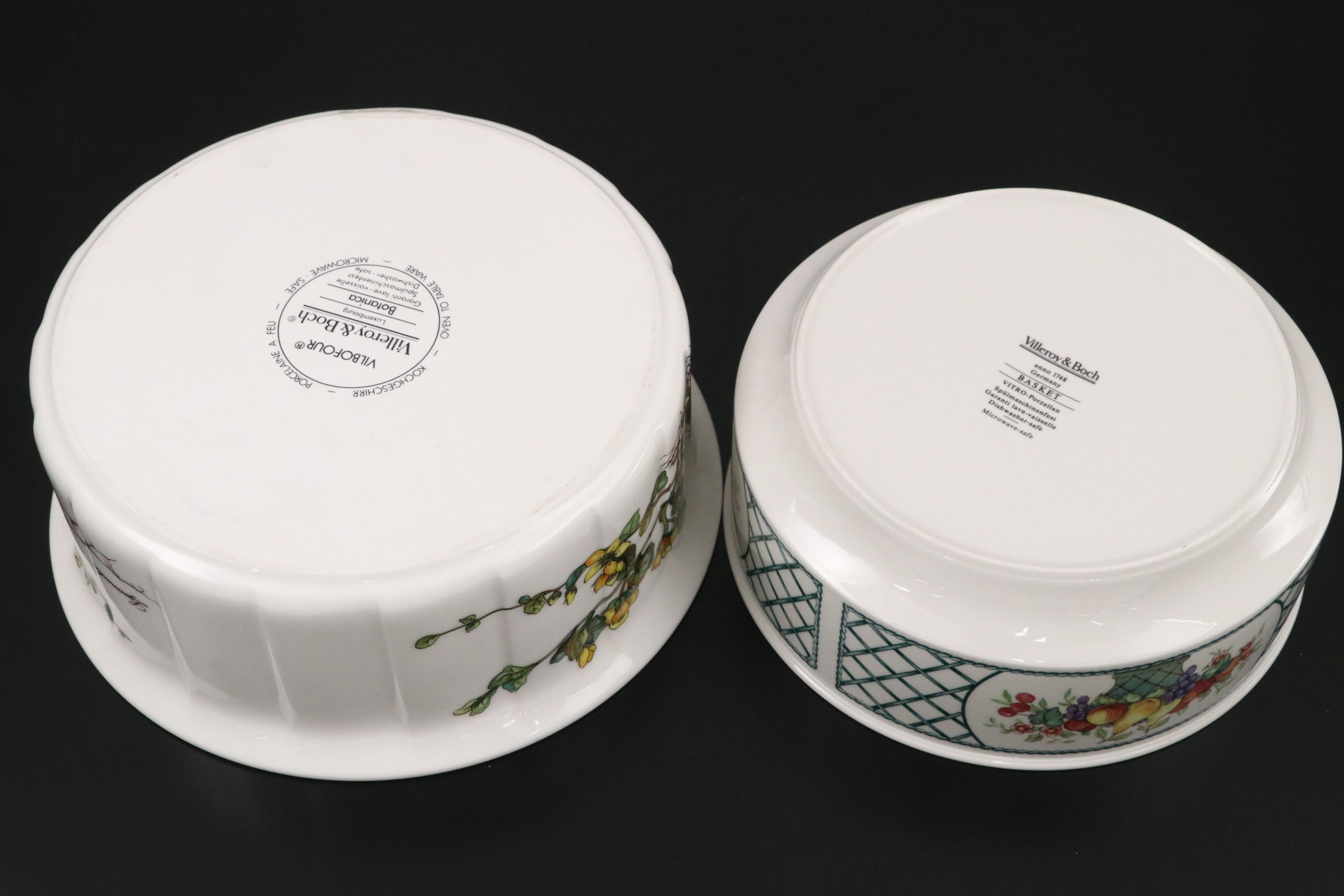 Vintage Villeroy & Boch "Botanica" and "Basket" Porcelain Tableware