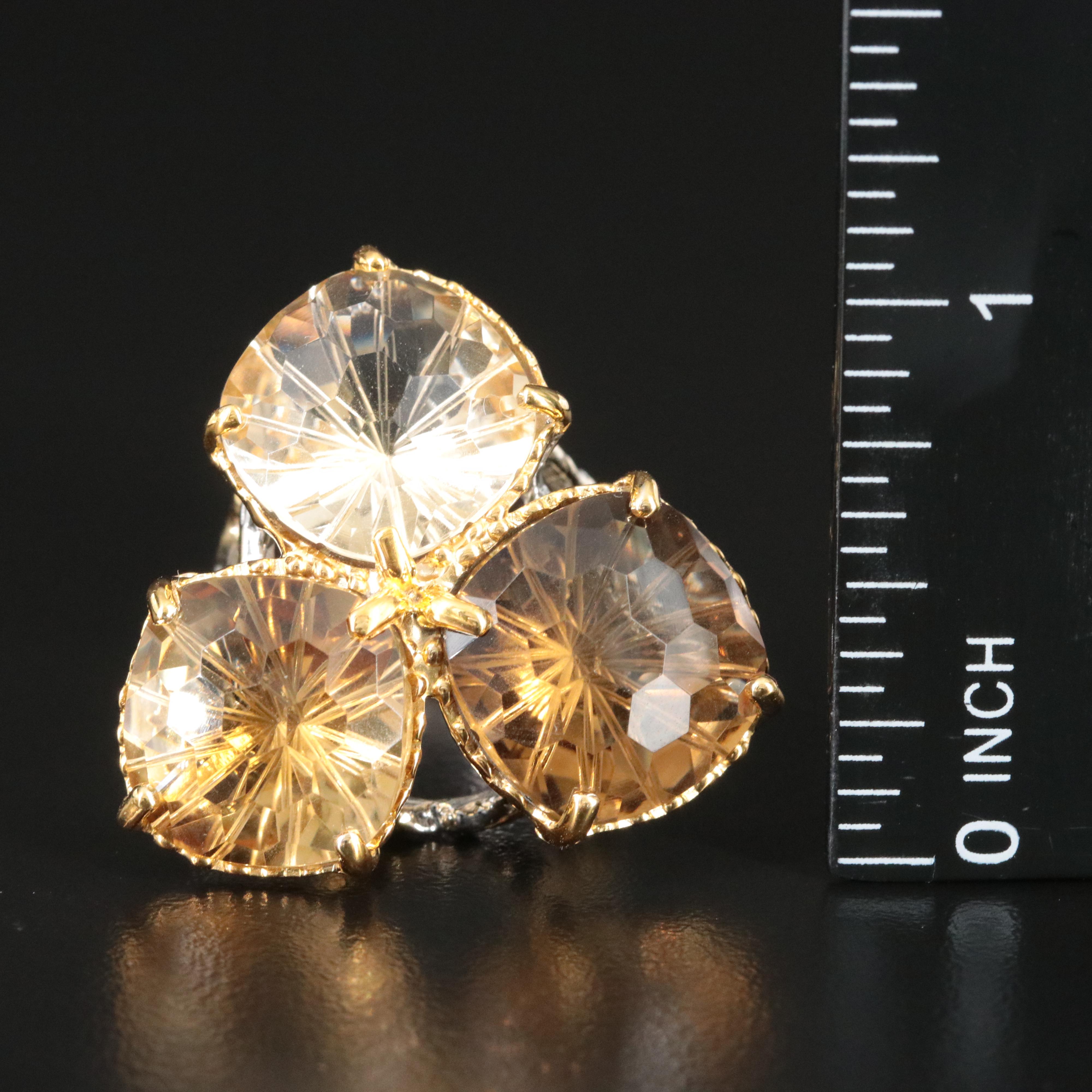 Sterling Citrine Ring