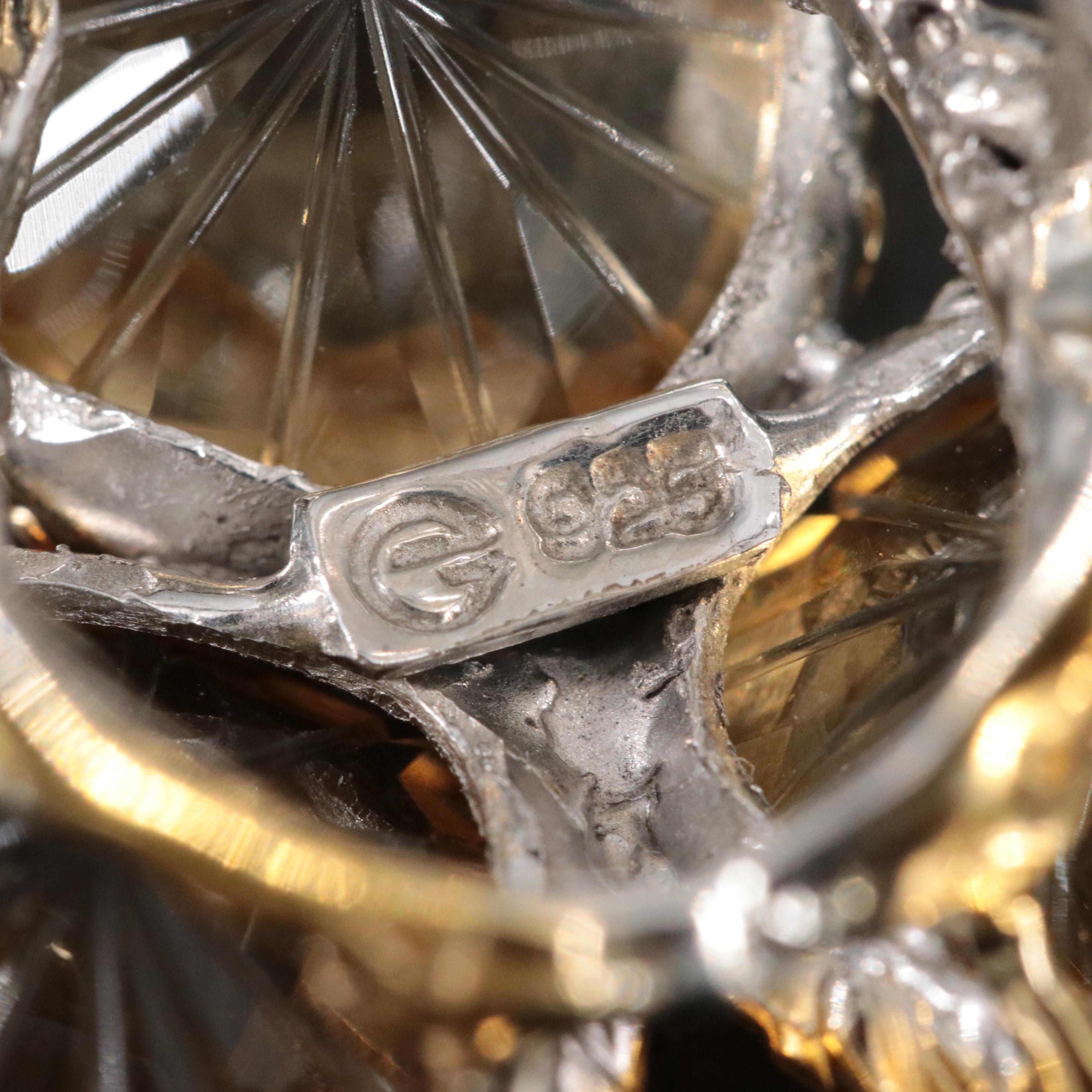 Sterling Citrine Ring