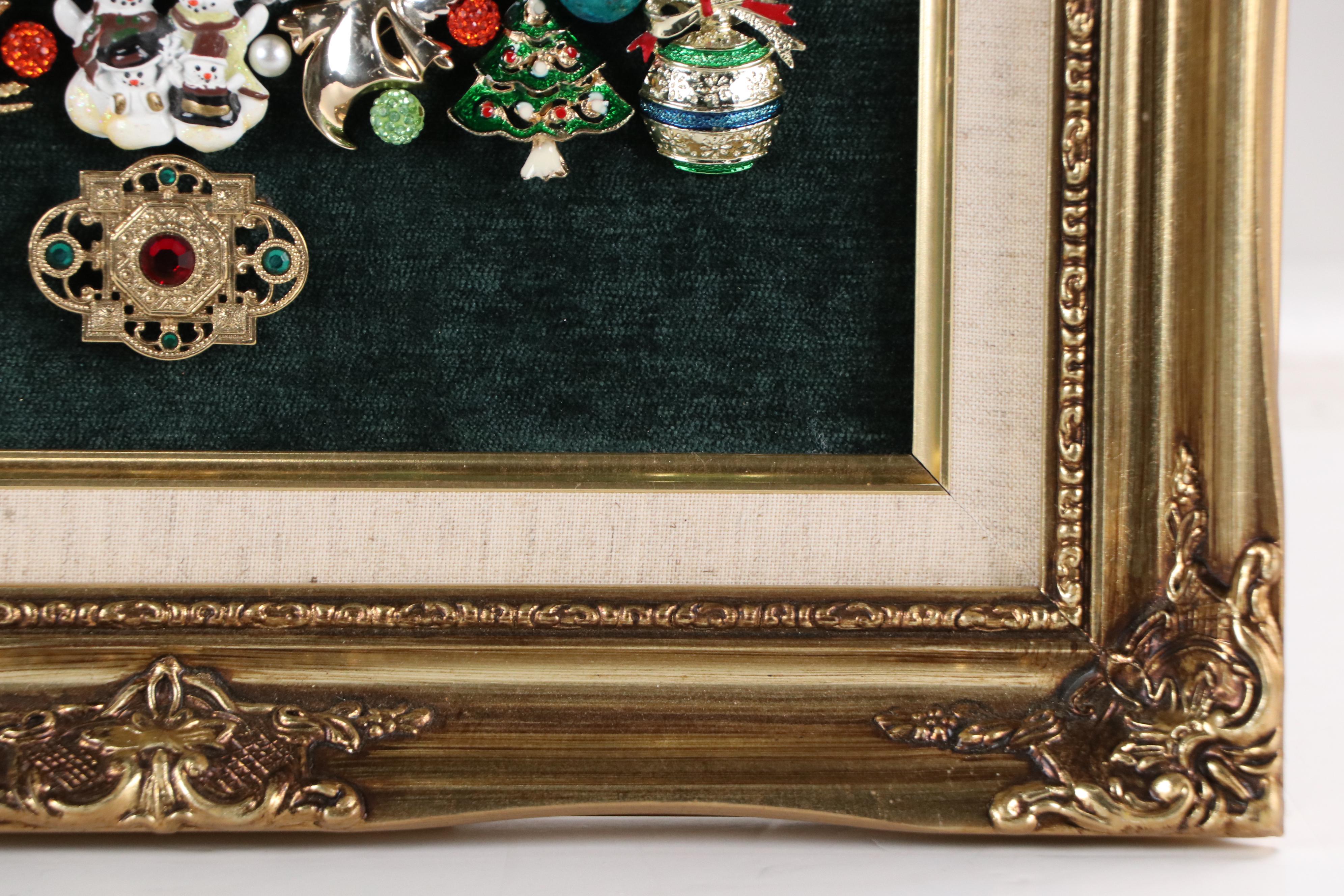 Karen Pagán Jewelry Art Christmas Tree Collage, 2024