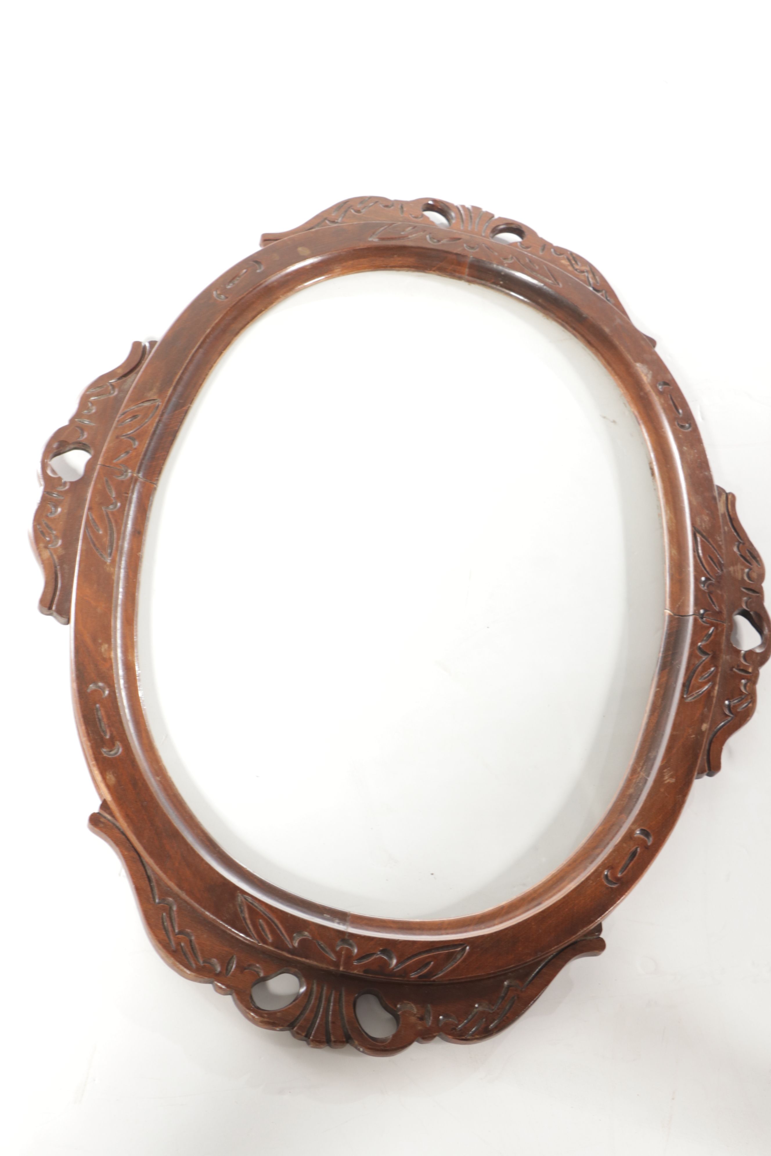 Victorian Style Carved Beech Tray Table, Mid-20th Century