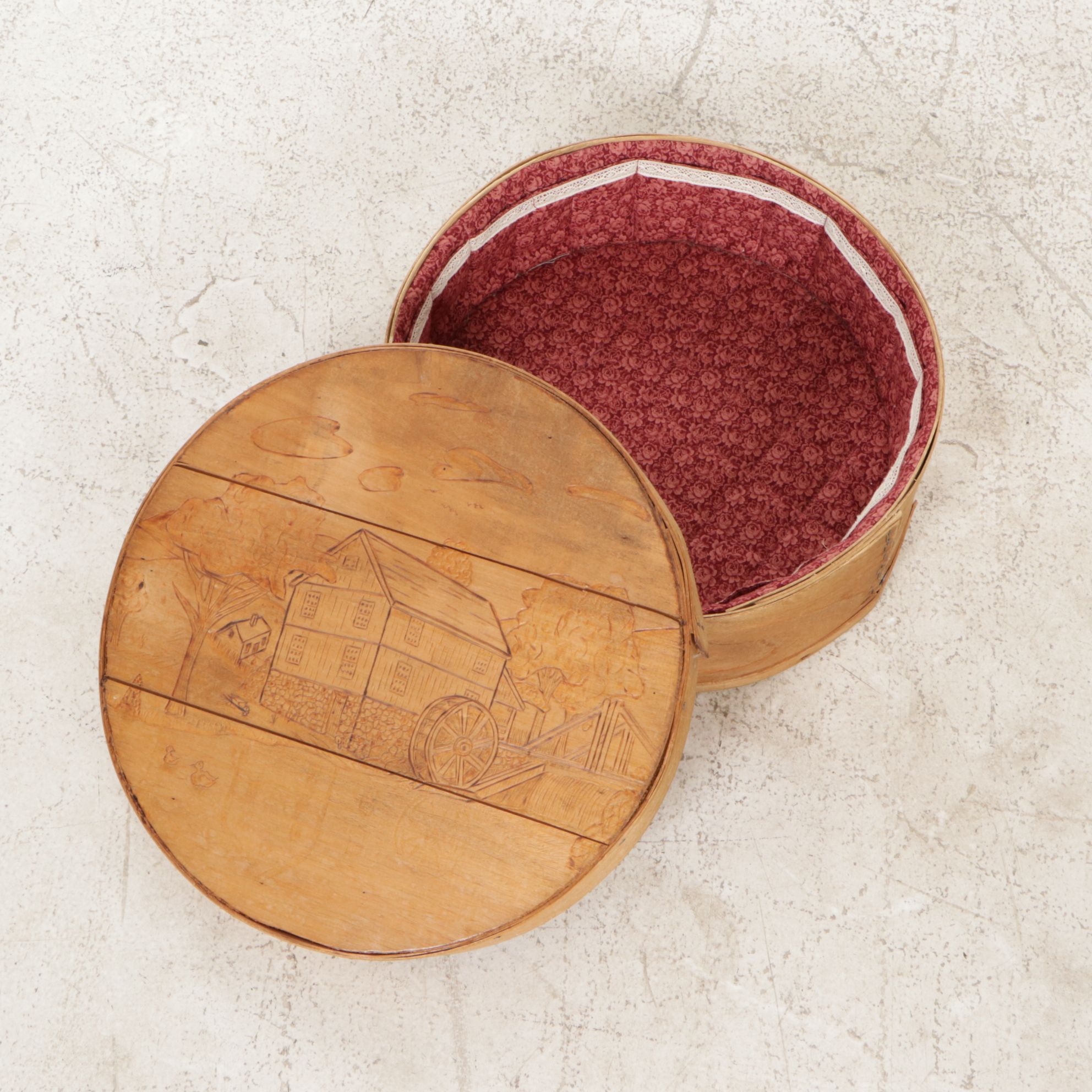 Vintage Washboard, Kitchen Mandolin & Cheese Box