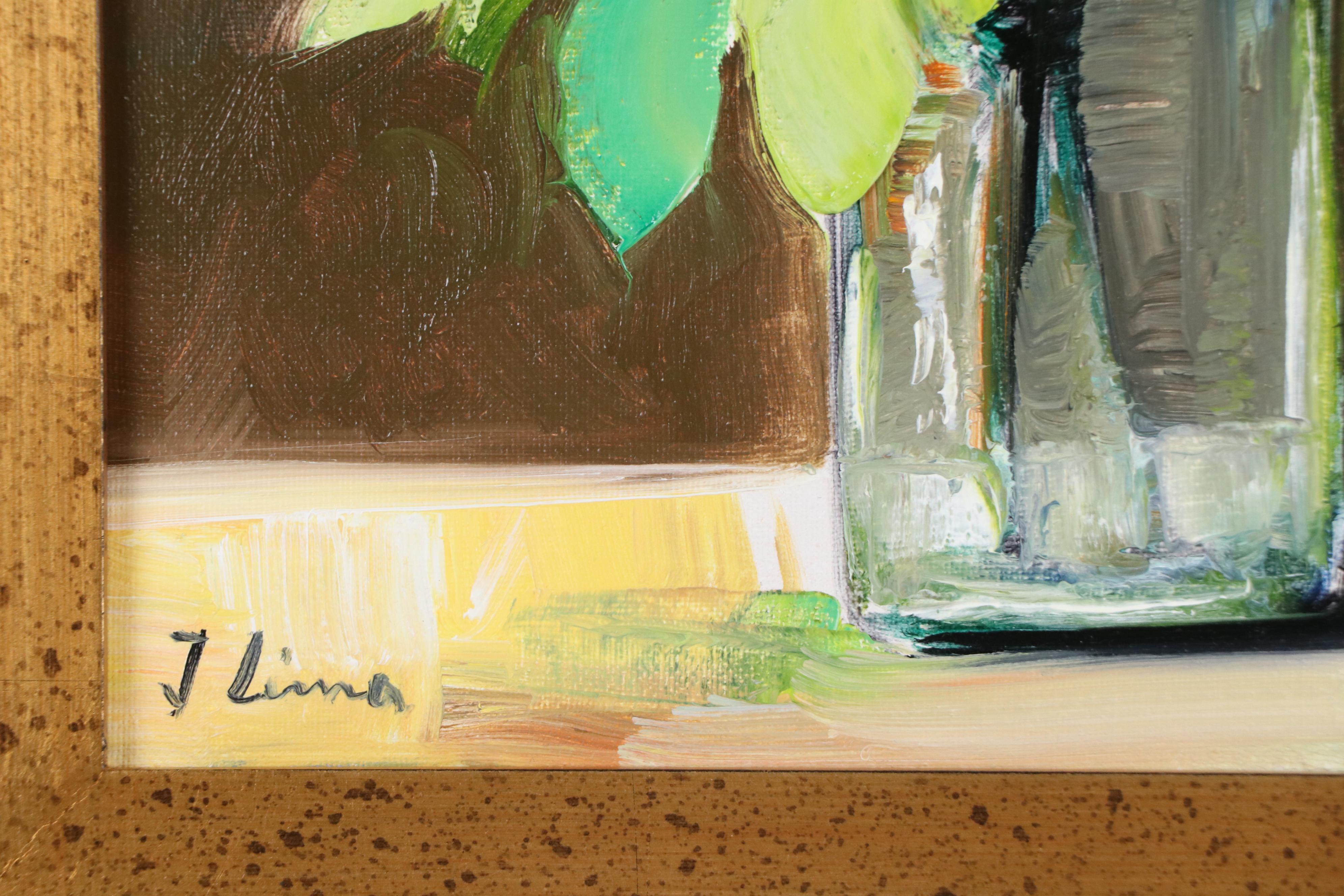 José M. Lima Floral Still Life Oil Painting, 2024