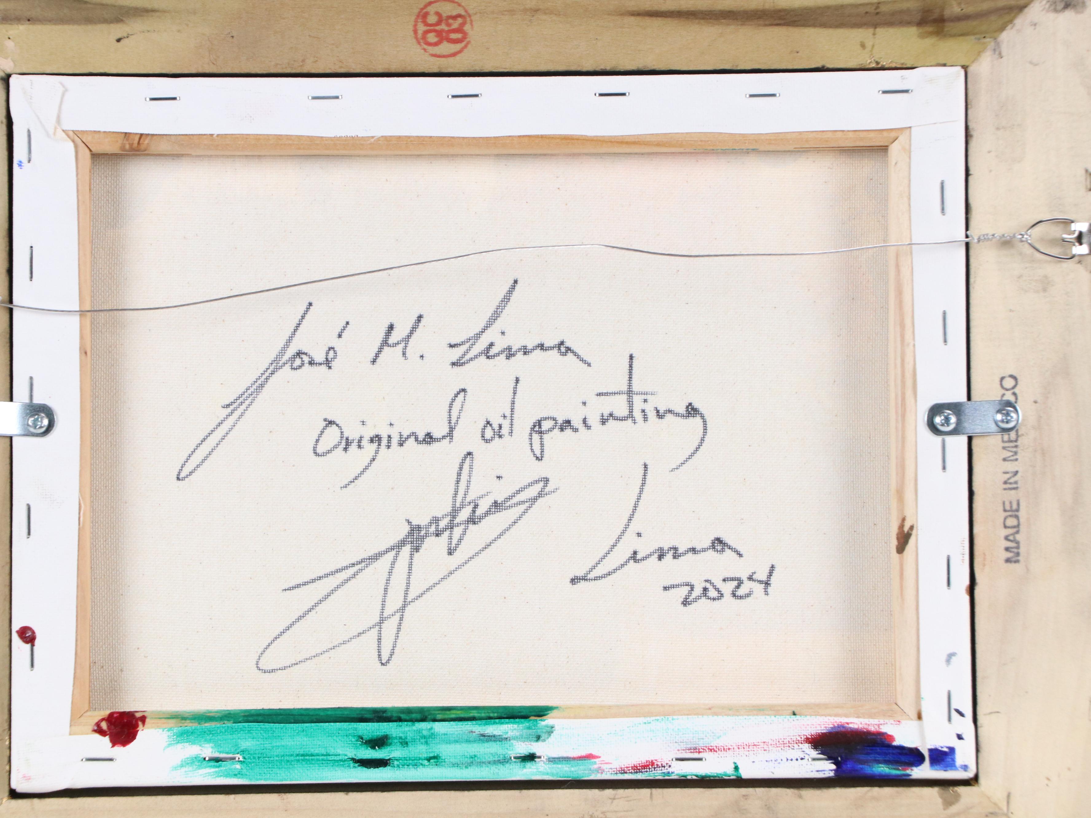 José M. Lima Floral Still Life Oil Painting, 2024