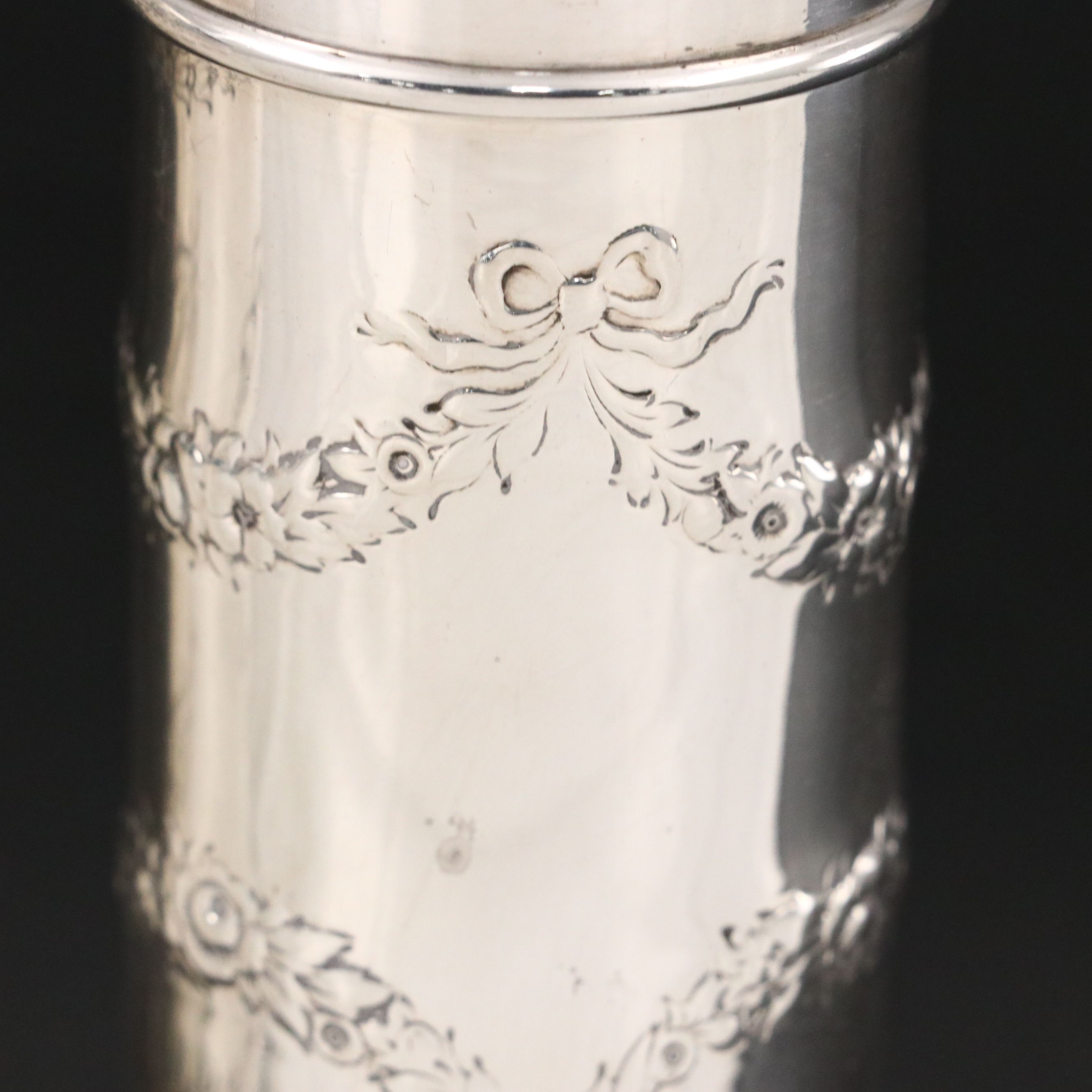 Howard & Co. Sterling Silver Repoussé Shaker Set