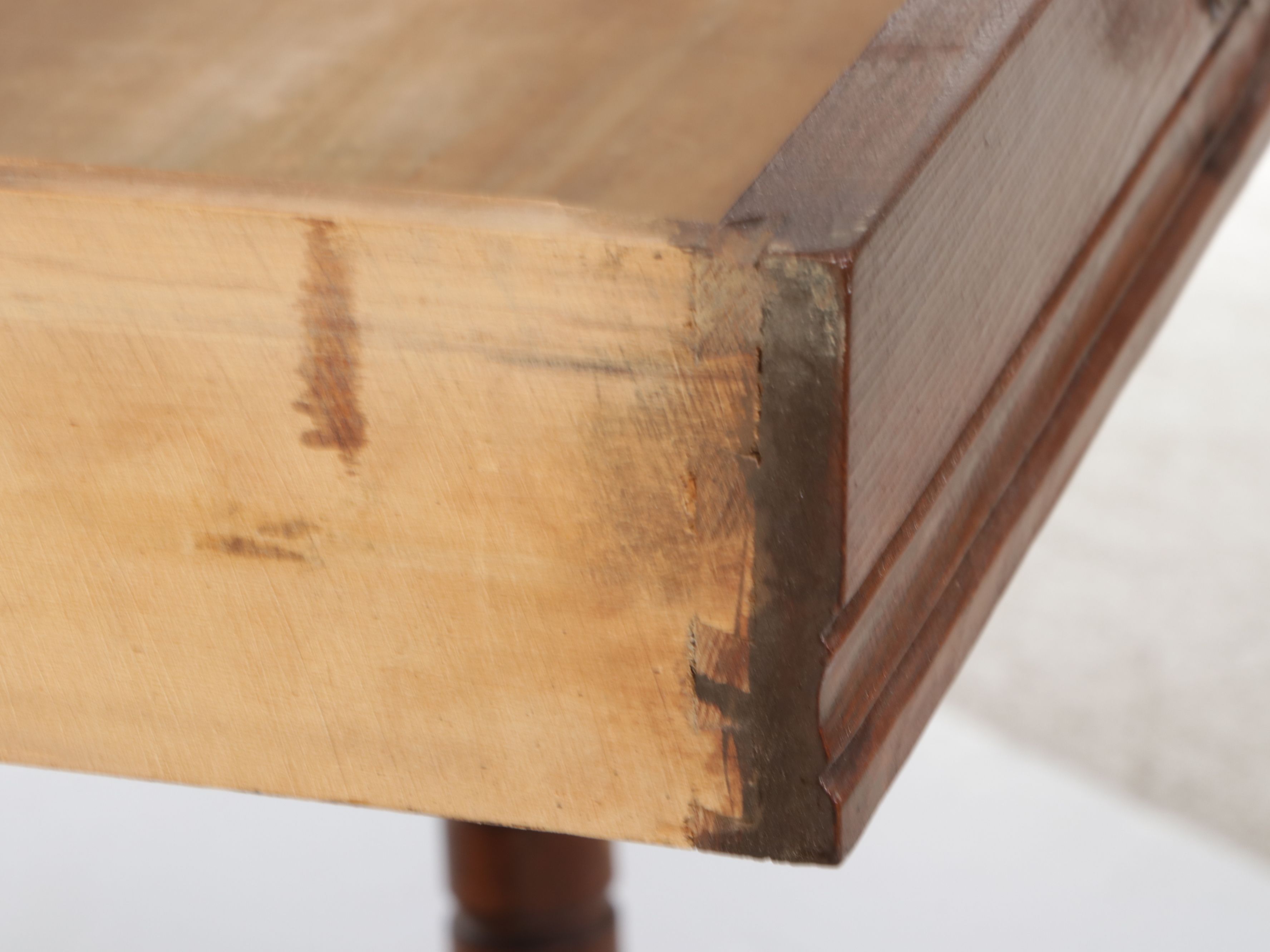 Late Victorian Wooden Single Drawer Side Table, Late 19th/ Early 20th Century