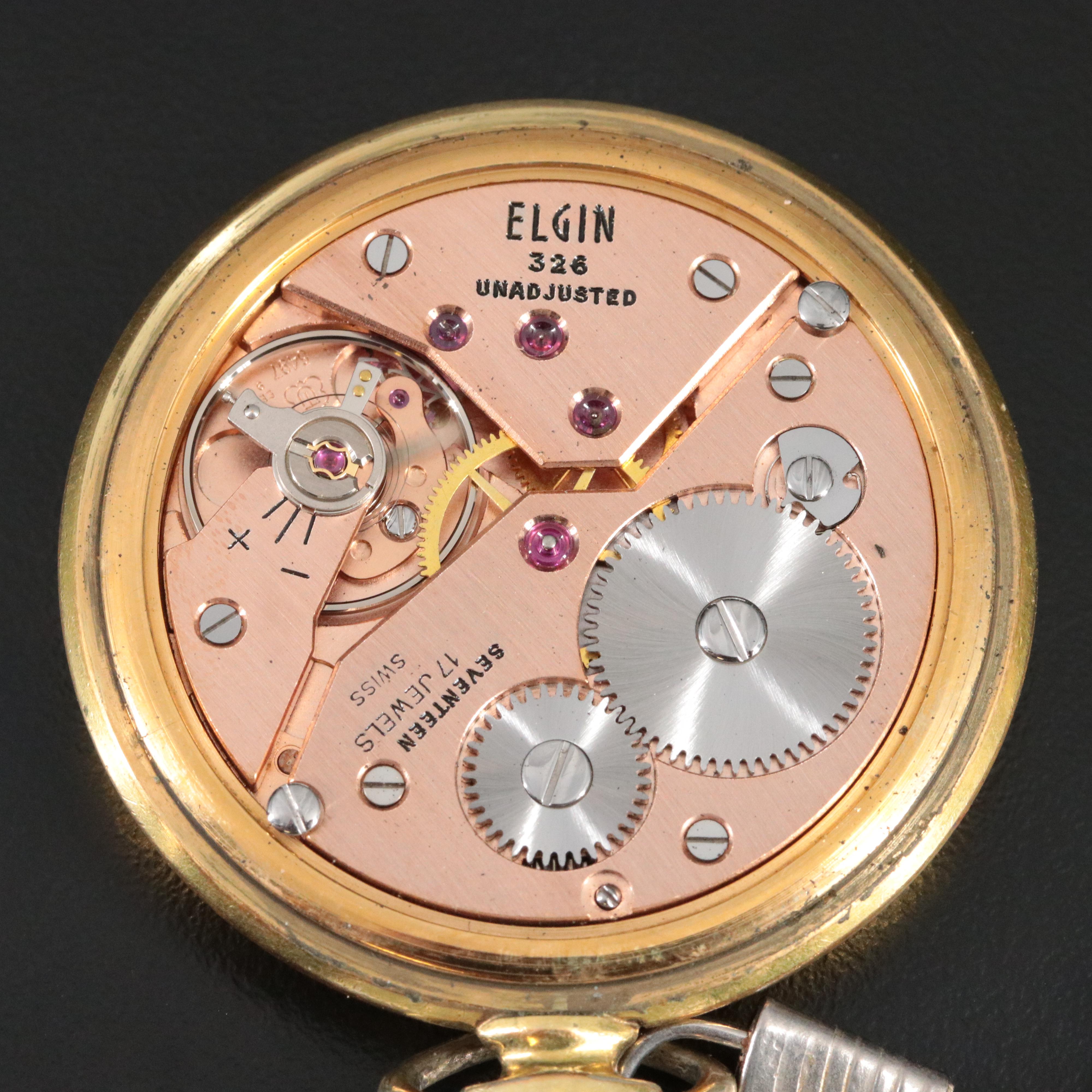 Elgin Pocket Watch with Fob Chain
