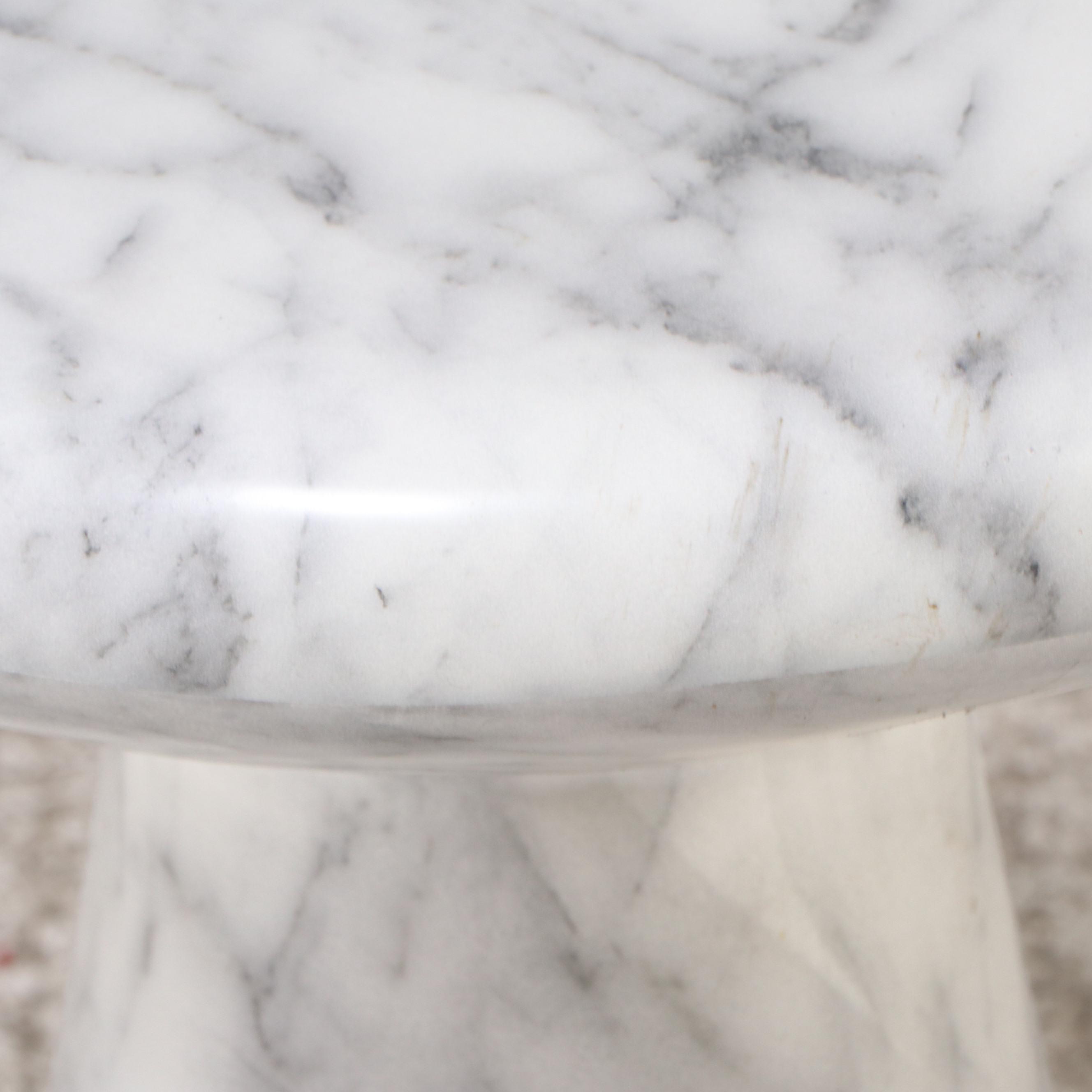 Postmodern Style Marble Pedestal Table