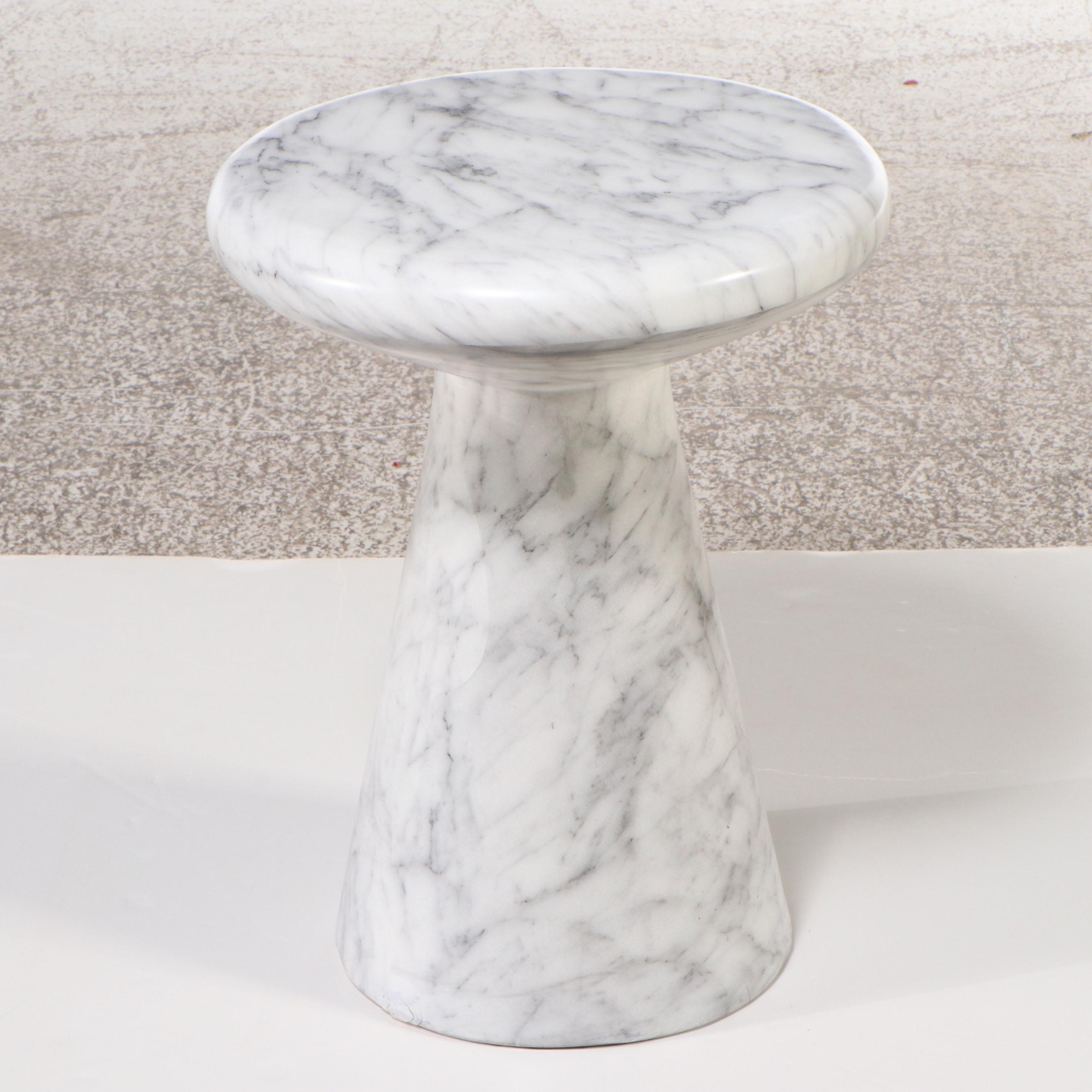Postmodern Style Marble Pedestal Table
