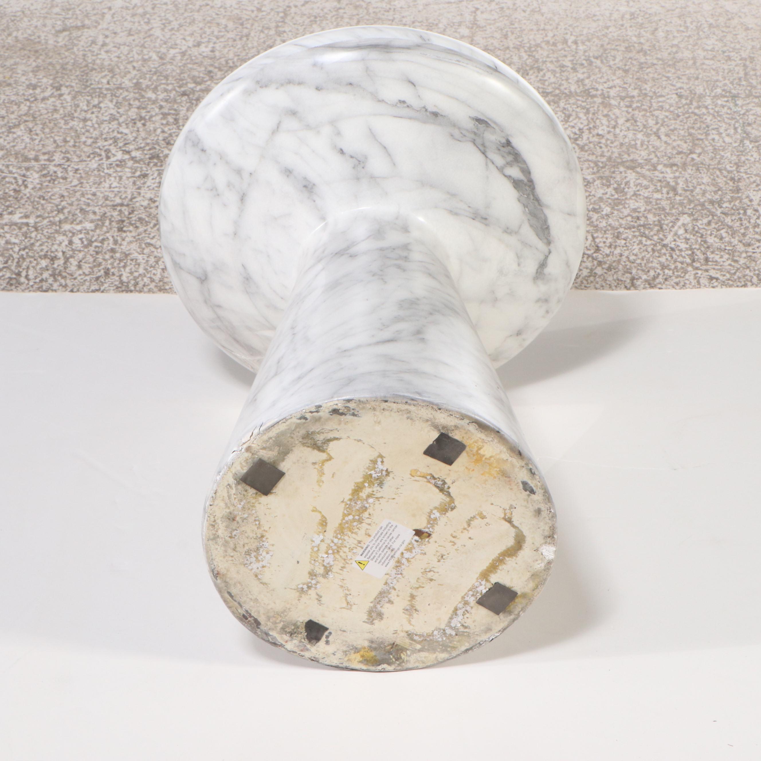 Postmodern Style Marble Pedestal Table