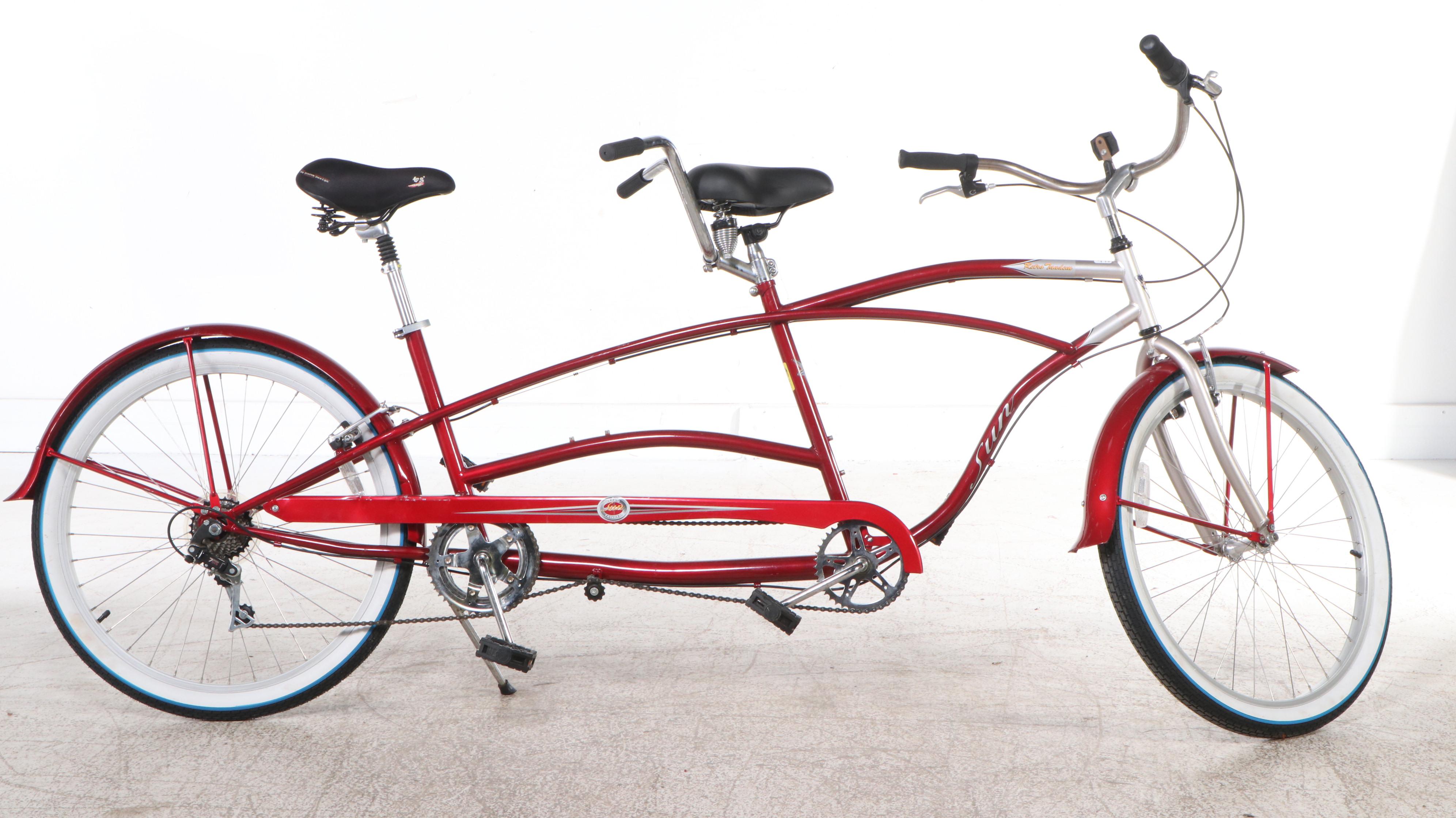 Sun Bicycles Red Retro Tandem Bicycle
