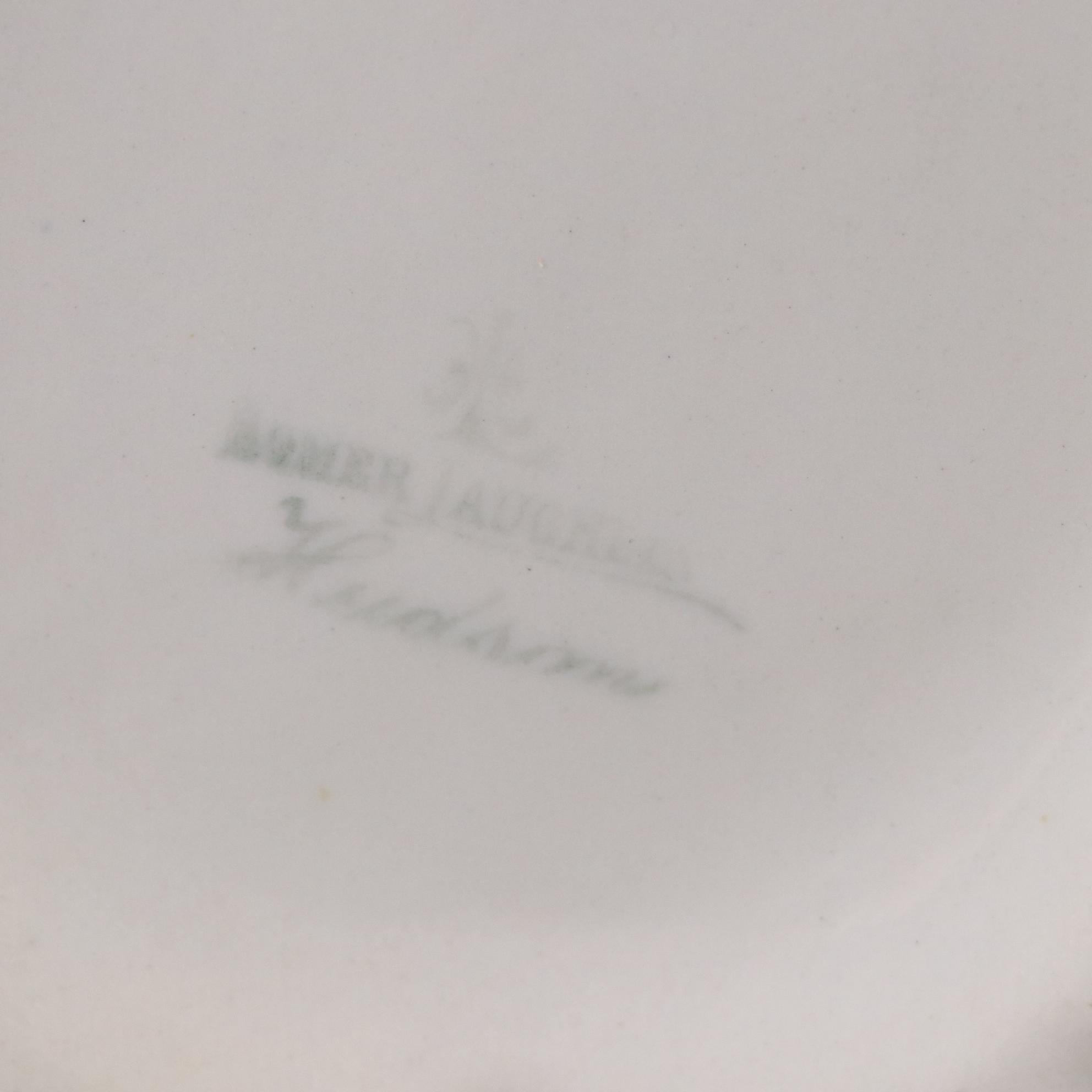 Sterling Silver Shoe Horn & Button Hook with Porcelain Dinnerware