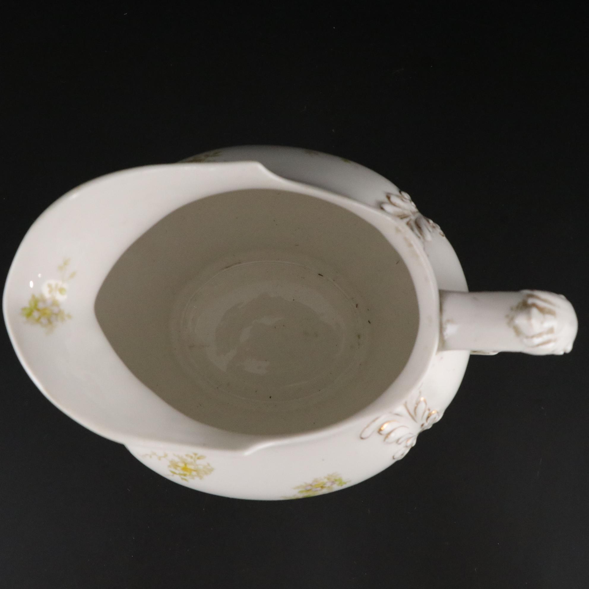 Sterling Silver Shoe Horn & Button Hook with Porcelain Dinnerware