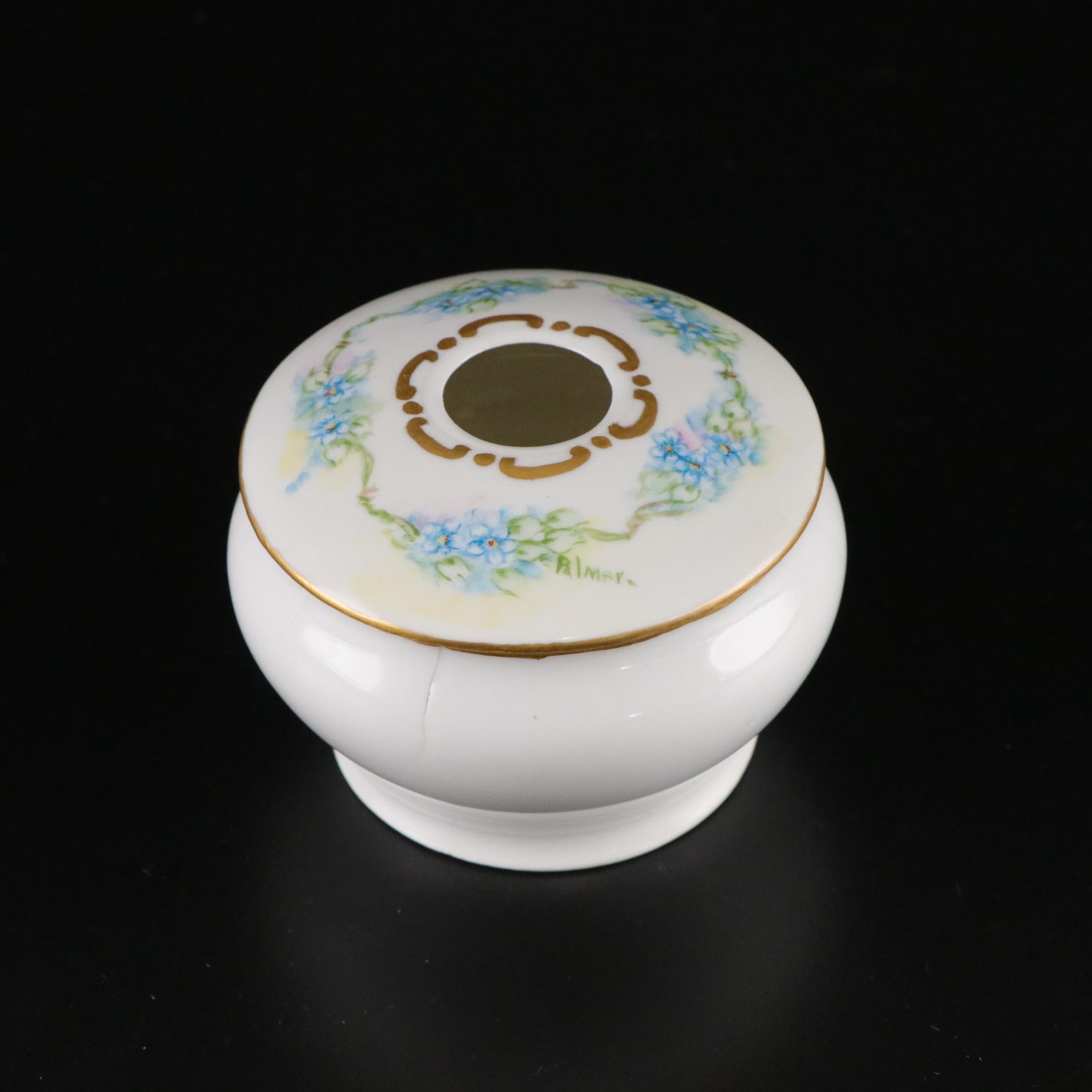 Sterling Silver Shoe Horn & Button Hook with Porcelain Dinnerware