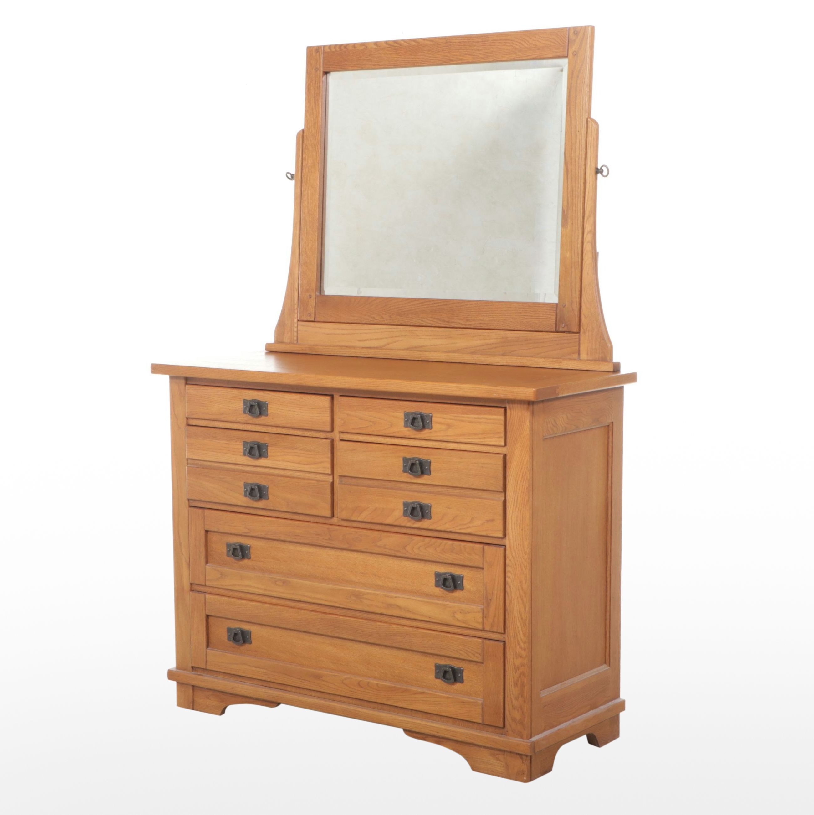 Arts & Crafts Style Oak Dresser