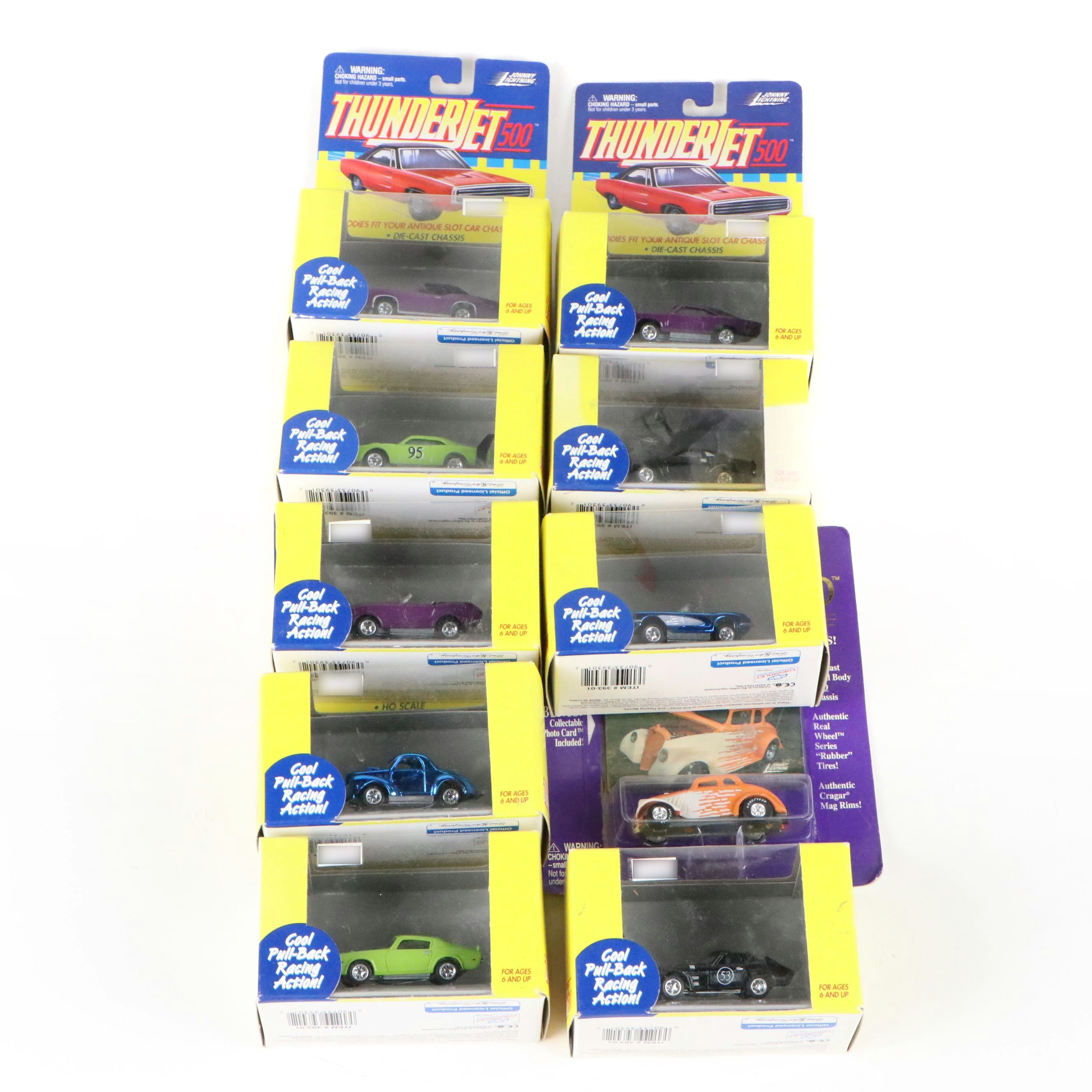 Johnny Lightning "Thunder Jet 500" and "Classic Gold Collection" Toy Cars