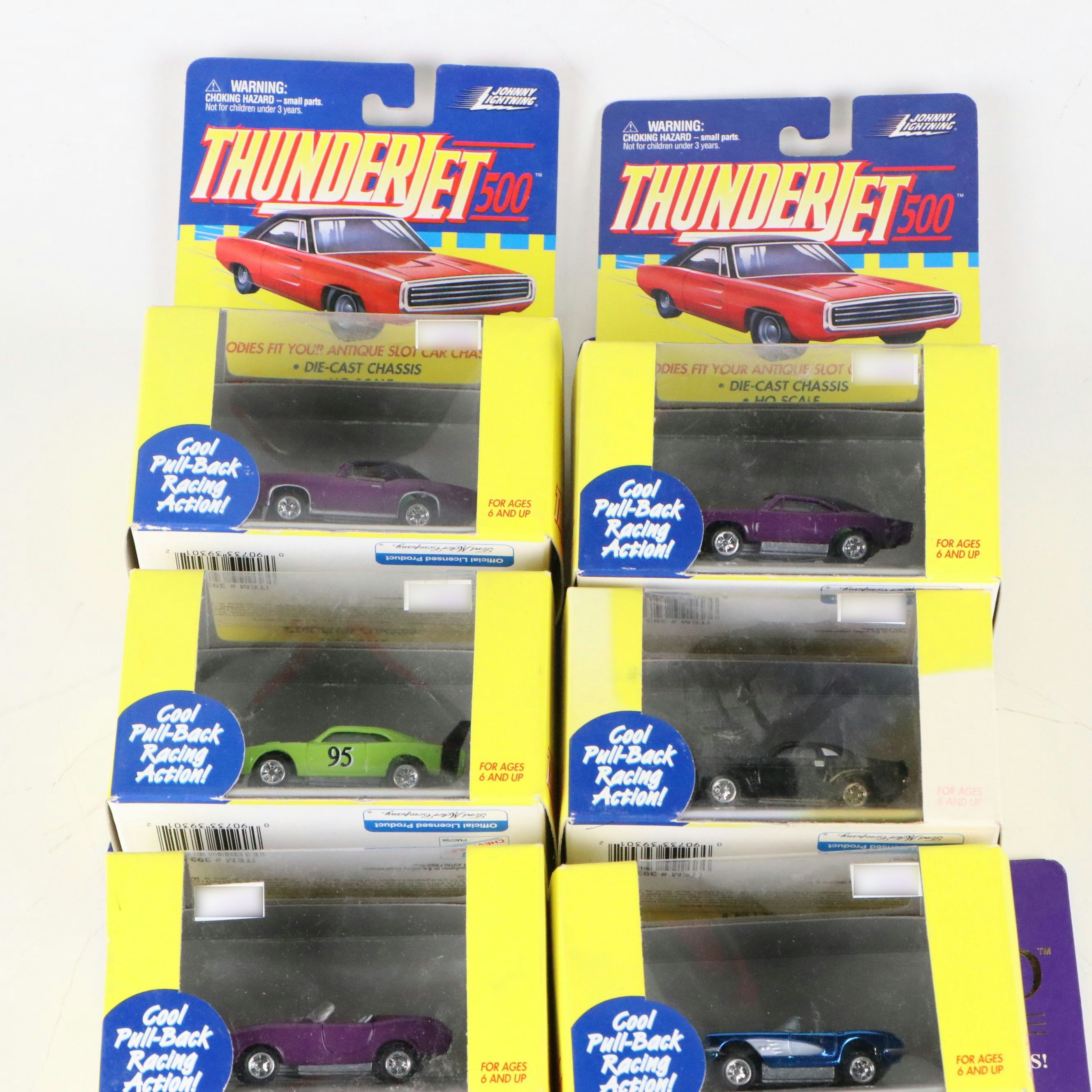 Johnny Lightning "Thunder Jet 500" and "Classic Gold Collection" Toy Cars