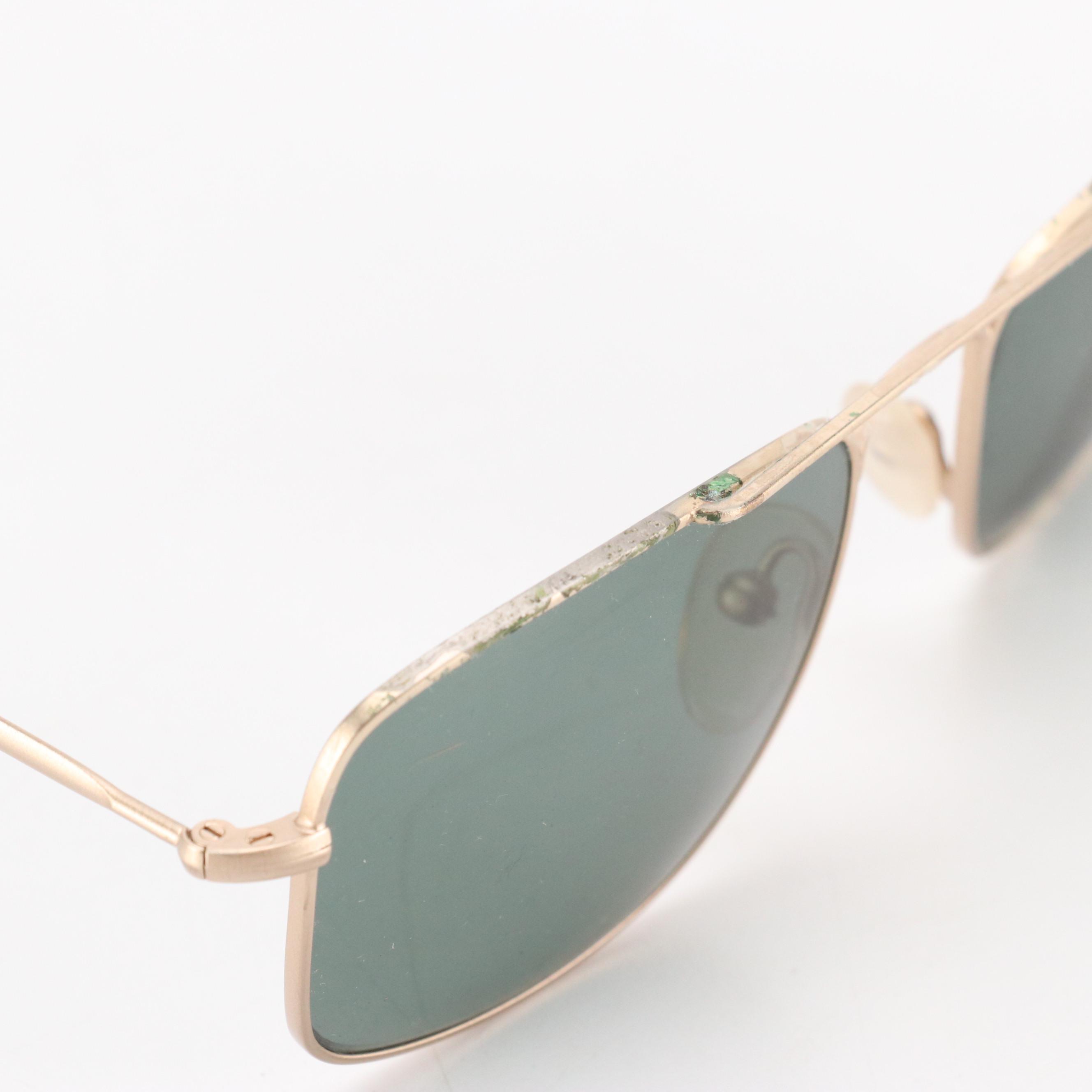 Bottega Veneta Square Metal Sunglasses with Case